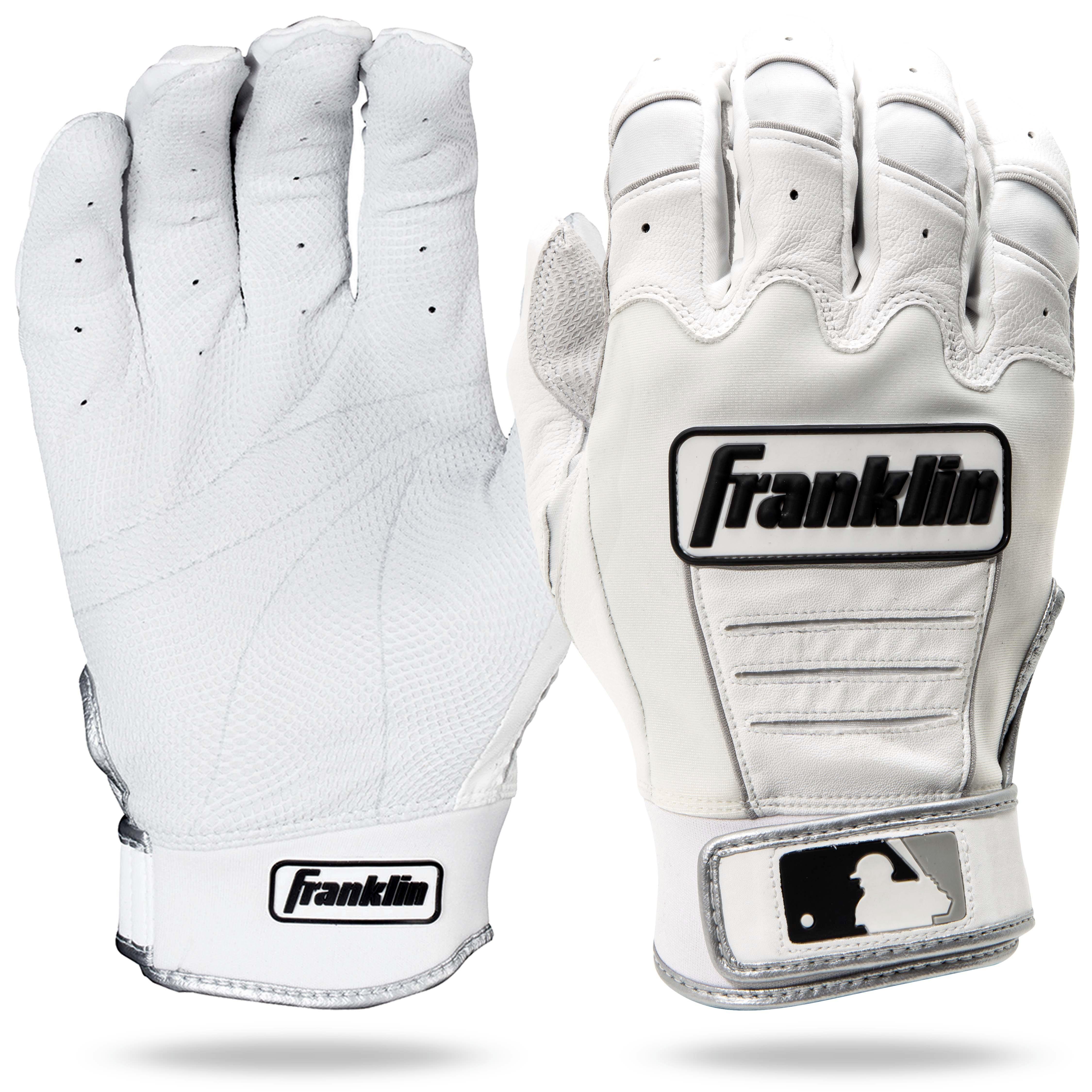 Franklin Sports Adult MLB CFX Pro Series Batting Gloves - Pearl - PEARL Thumbnail View 1