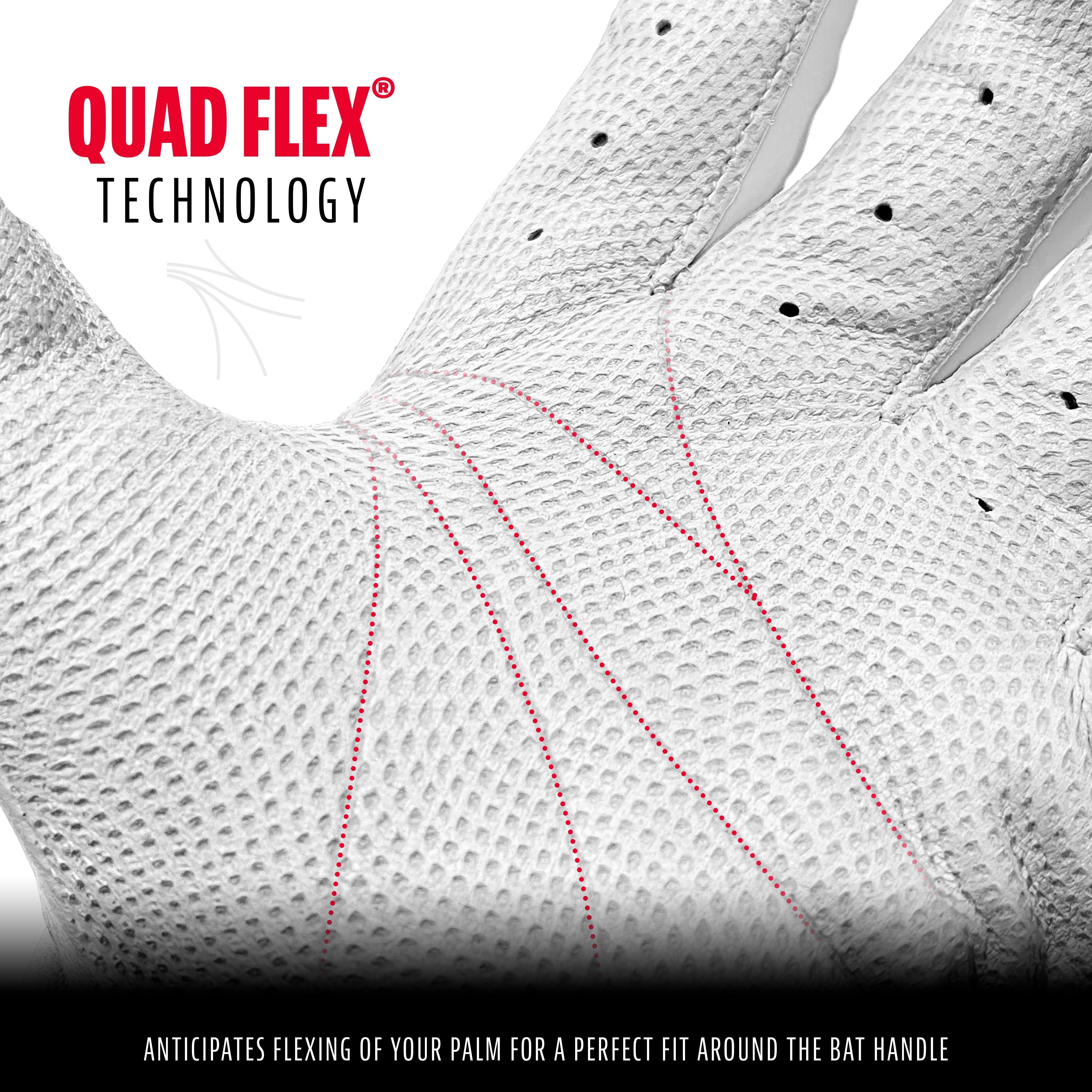 Franklin Sports Adult MLB CFX Pro Series Batting Gloves - Pearl - PEARL Thumbnail View 5