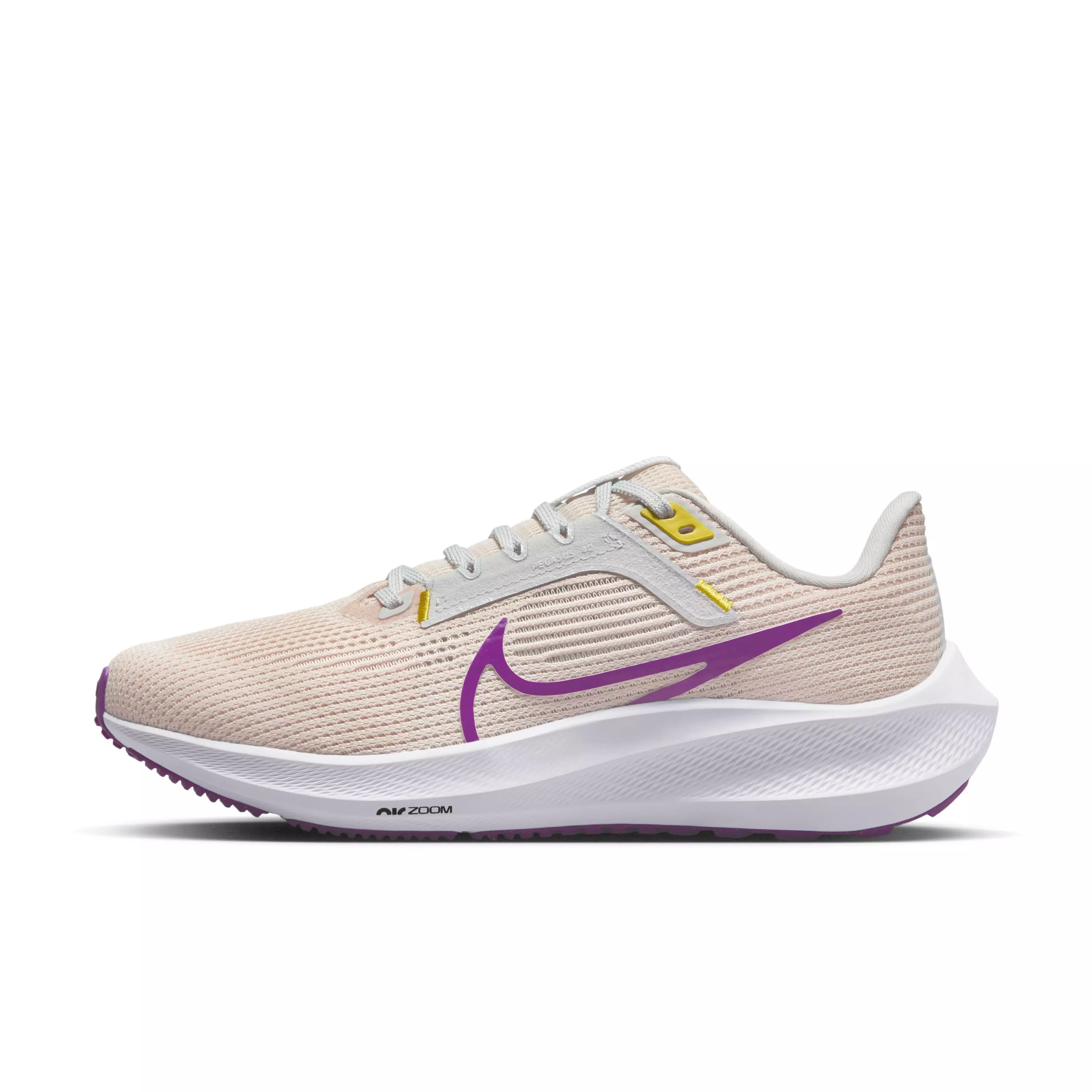 Nike Pegasus 40 "Guava Ice/Vivid Purple/Amber Brown" Women's Wide Running Shoe - GUAVA/PURPLE/BROWN