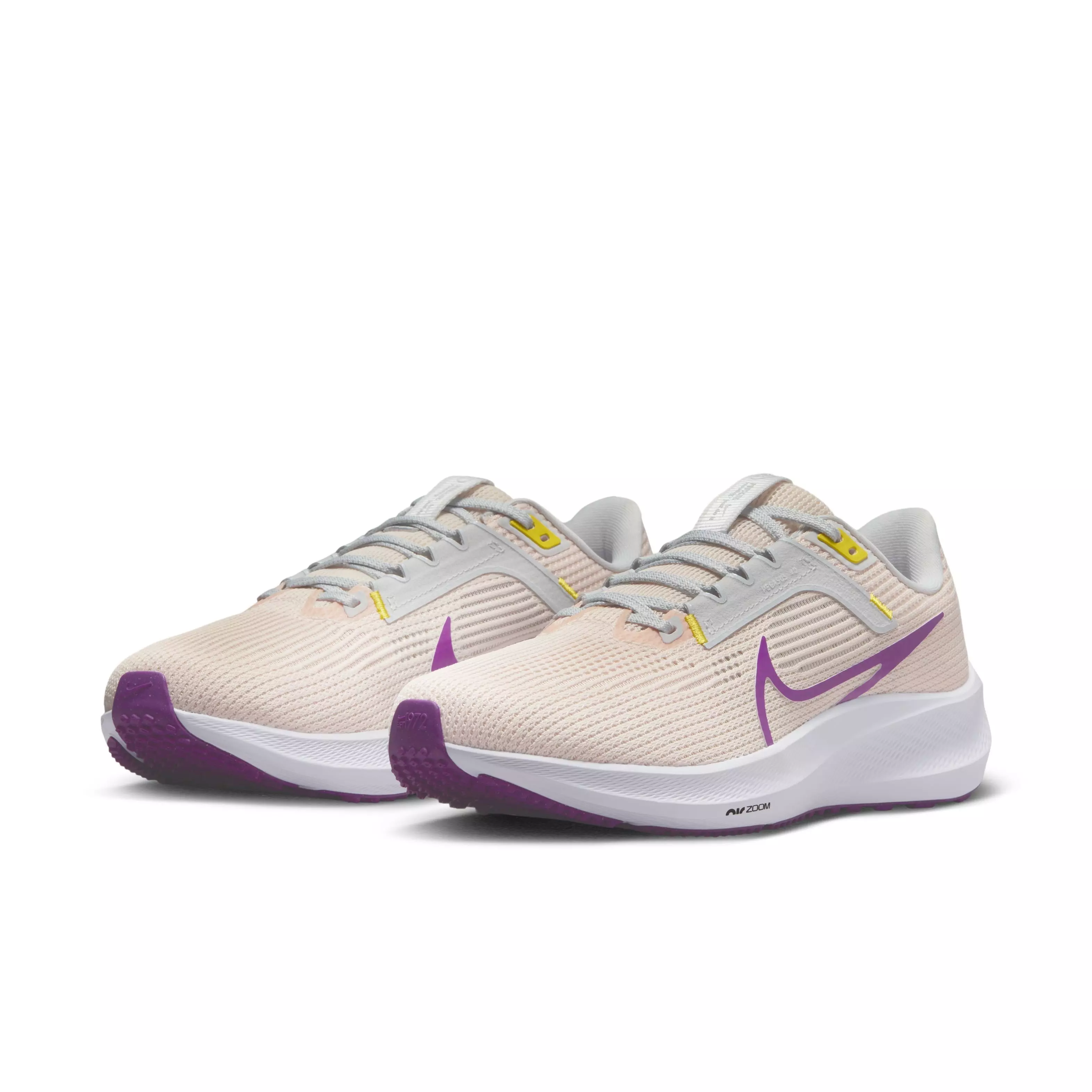 Nike Pegasus 40 "Guava Ice/Vivid Purple/Amber Brown" Women's Wide Running Shoe - GUAVA/PURPLE/BROWN
