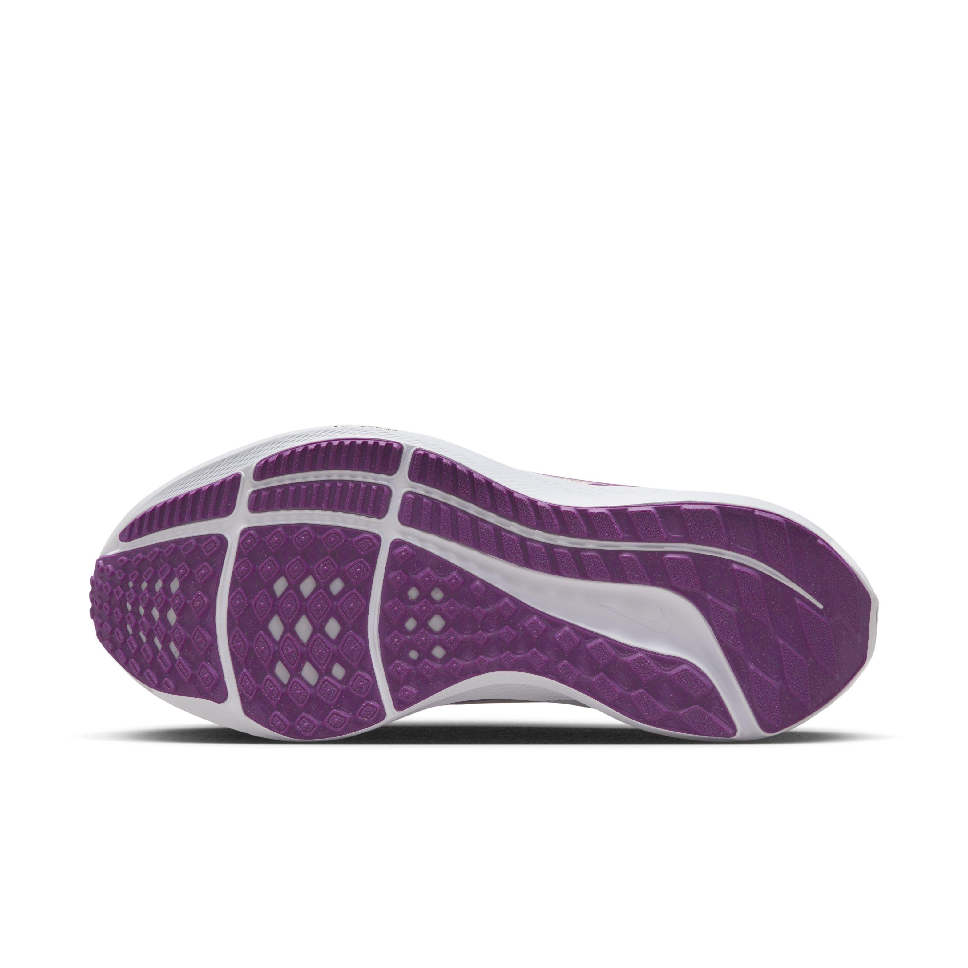 Nike Pegasus 40 "Guava Ice/Vivid Purple/Amber Brown" Women's Wide Running Shoe - GUAVA/PURPLE/BROWN Thumbnail View 6