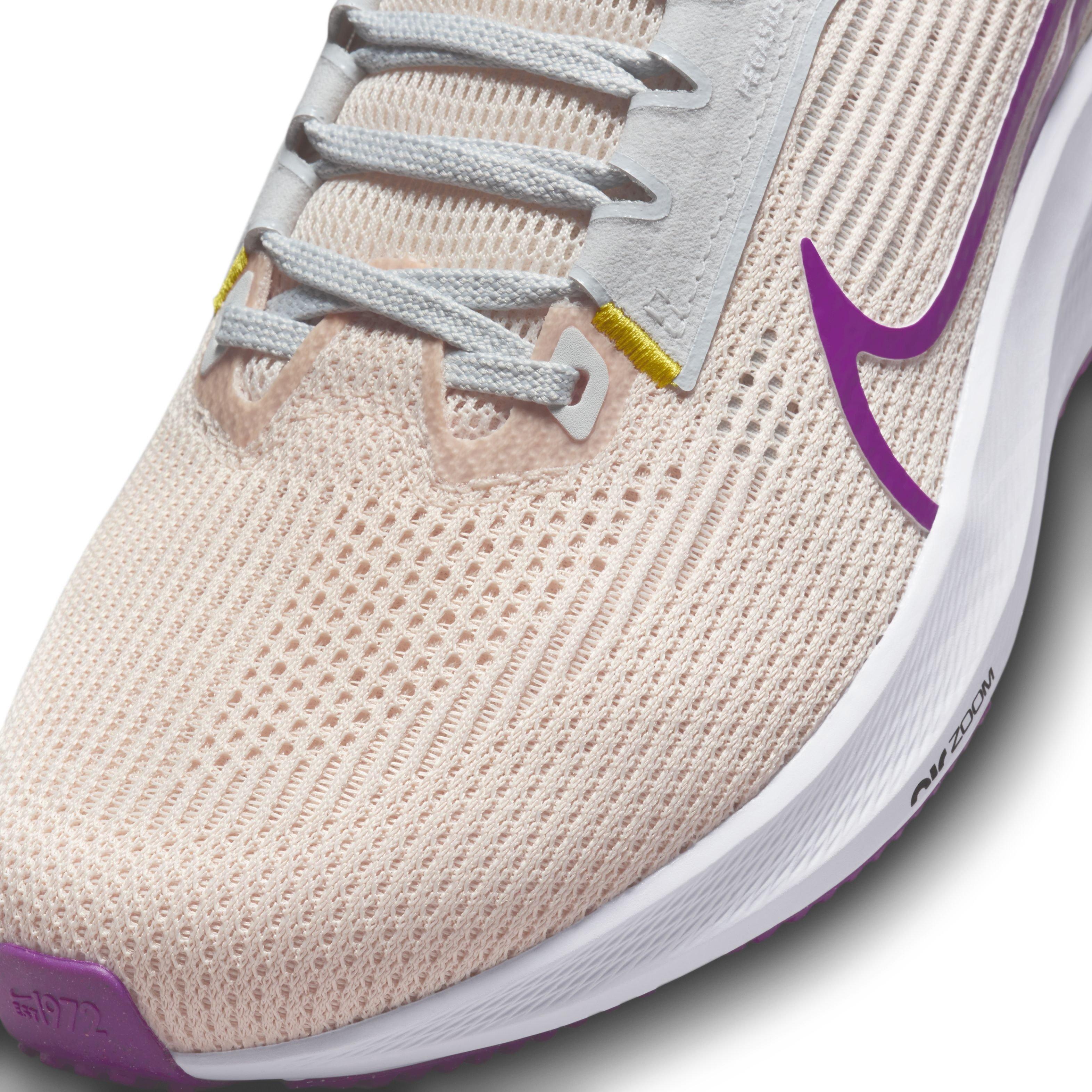 Nike Pegasus 40 "Guava Ice/Vivid Purple/Amber Brown" Women's Wide Running Shoe - GUAVA/PURPLE/BROWN Thumbnail View 7
