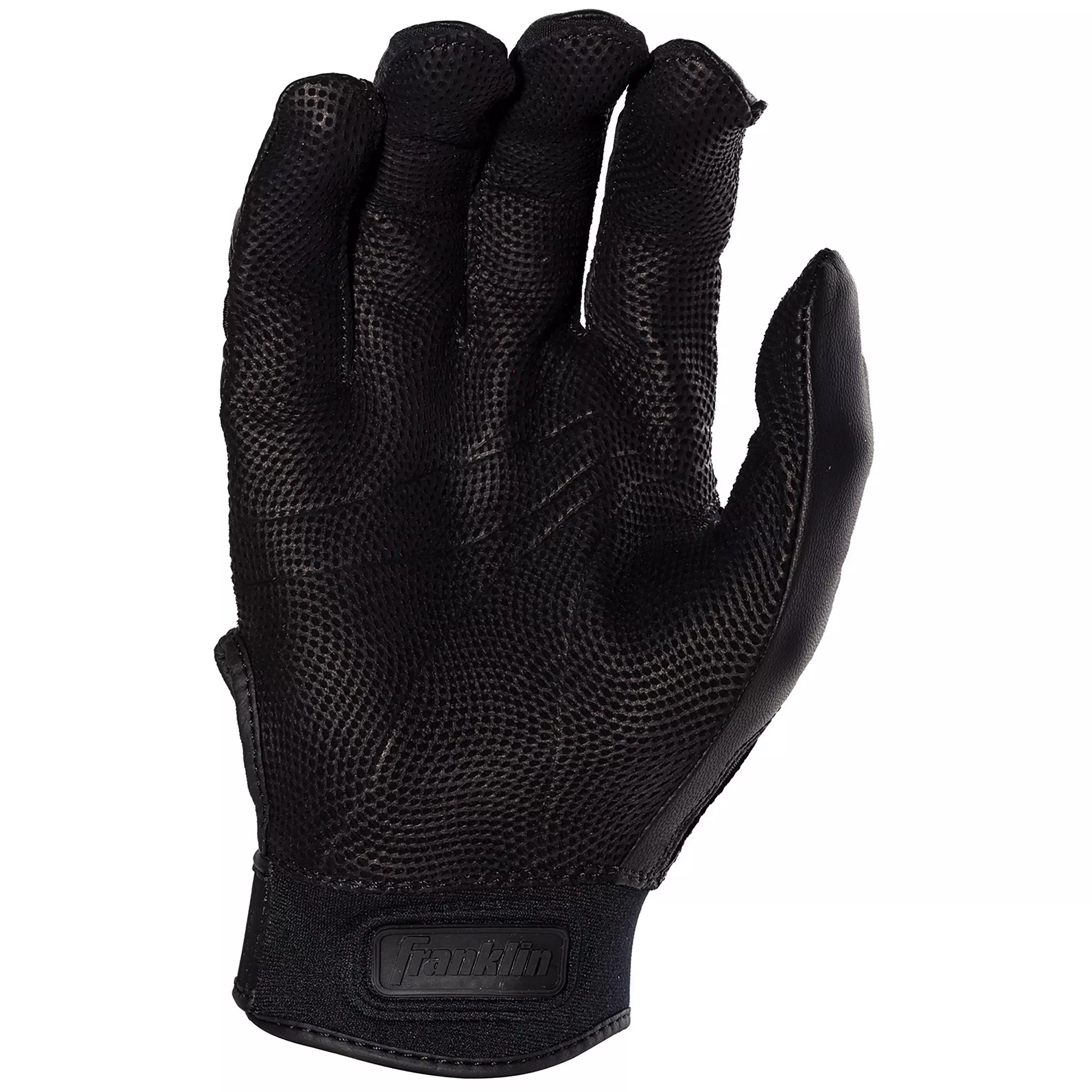 Franklin Sports Adult MLB CFX Pro Series Batting Gloves - Black - BLACK