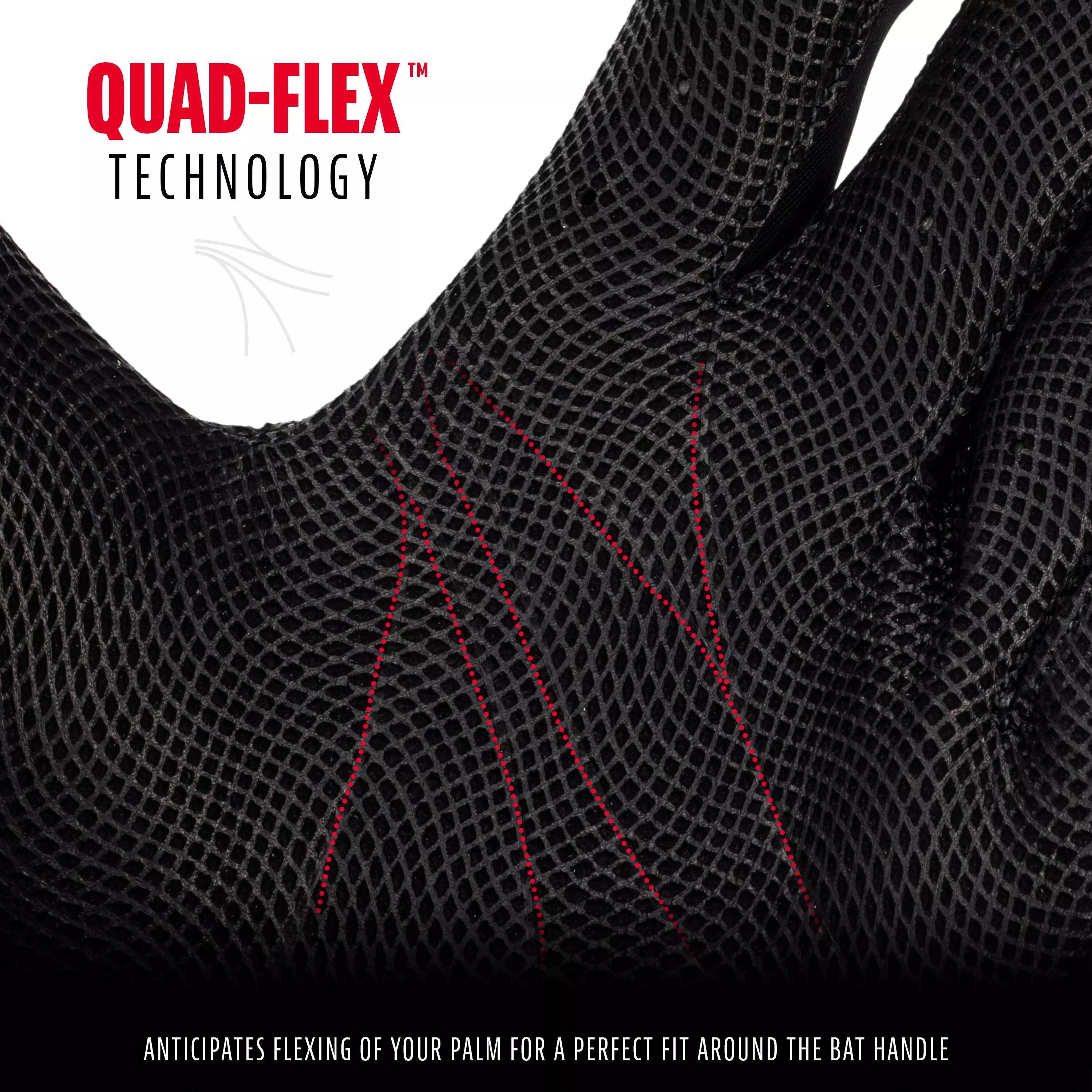 Franklin Sports Adult MLB CFX Pro Series Batting Gloves - Black - BLACK