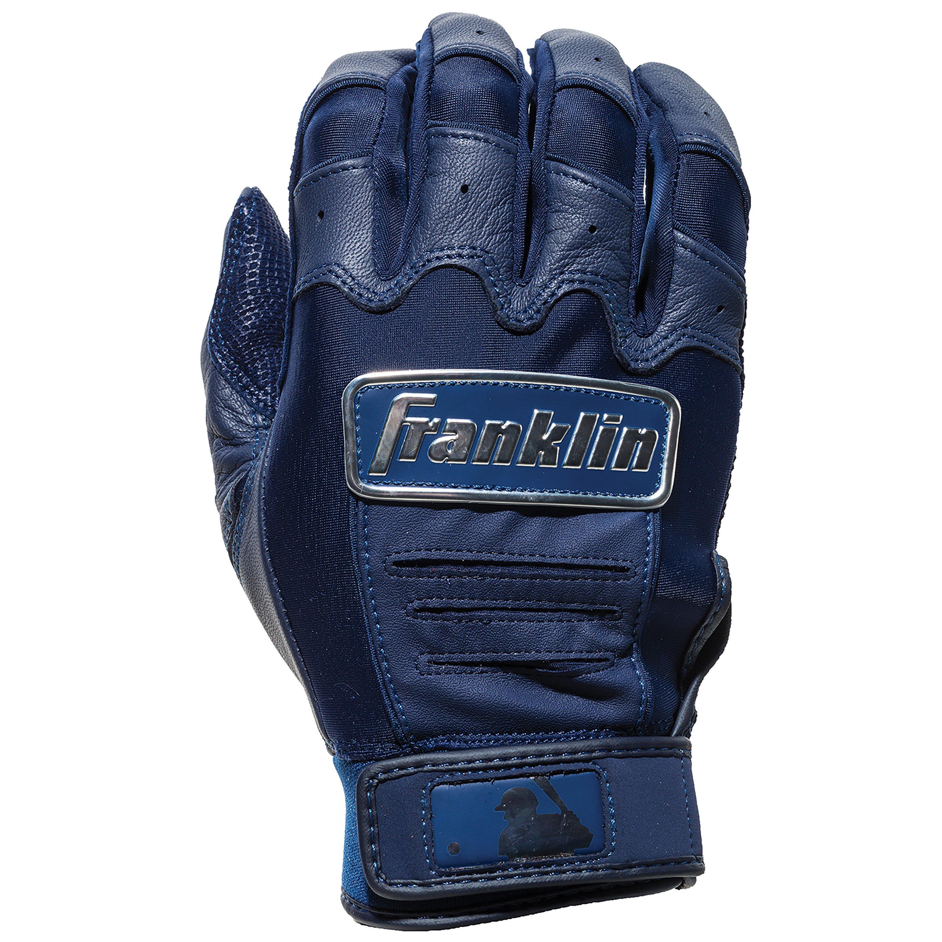 Franklin Sports Adult MLB CFX Pro Series Batting Gloves - Navy - NAVY Thumbnail View 1