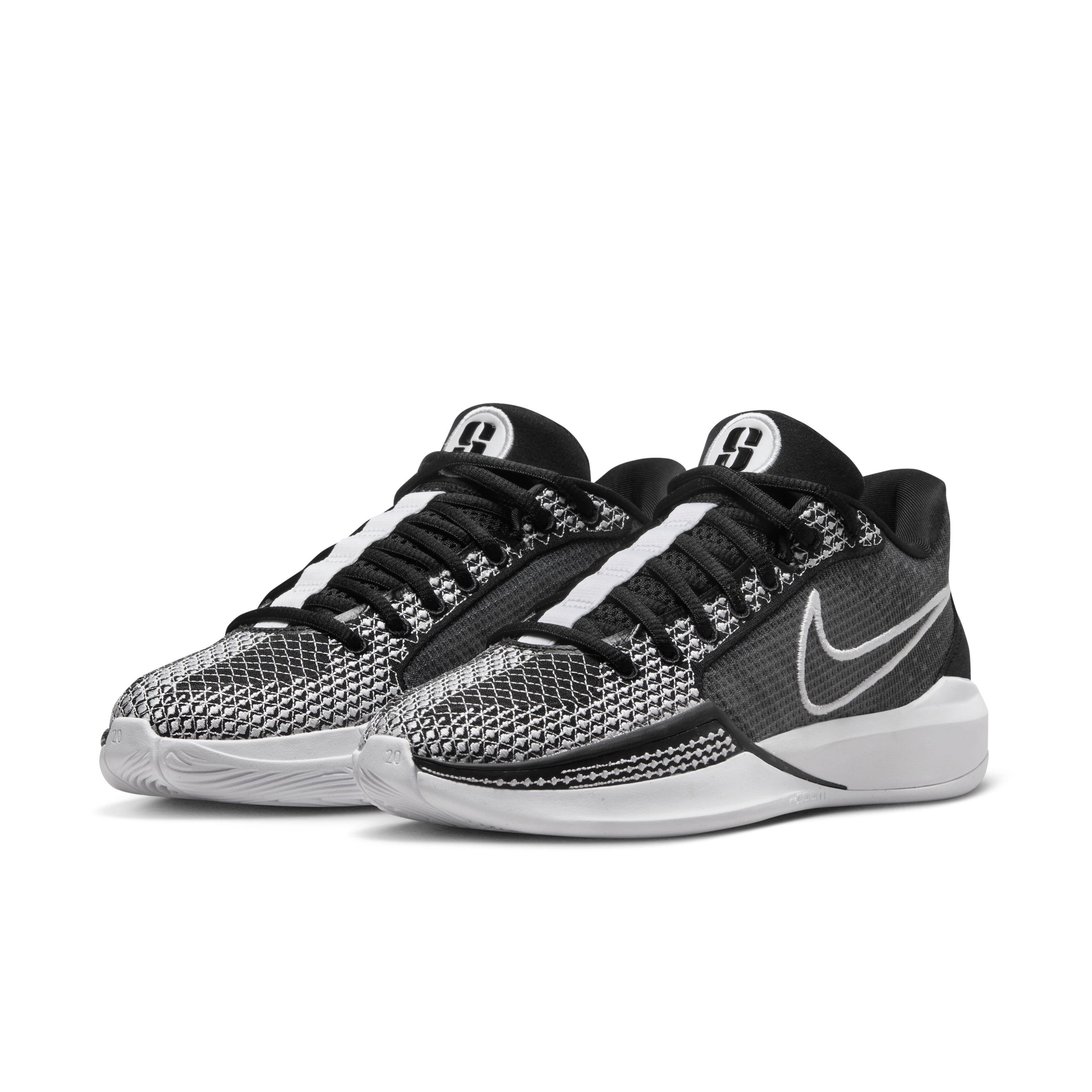 Nike Sabrina 1(TEAM)"Black/White" Women's Basketball Shoe - BLACK/WHITE Thumbnail View 3