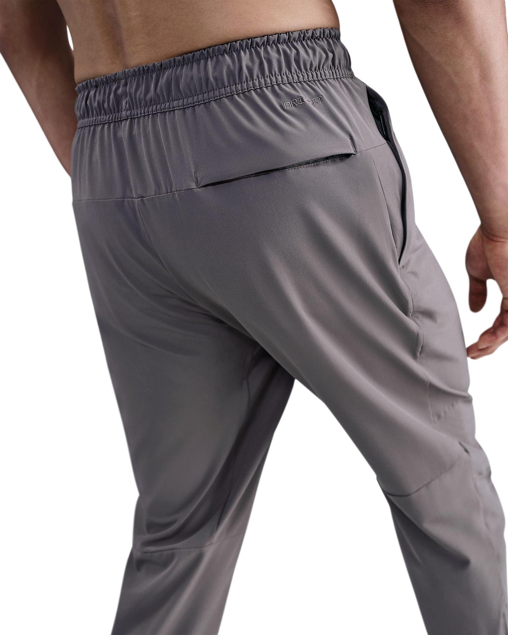 Nike Men's Unlimited Dri-FIT Zippered Cuff Versatile Pants -Stone Grey - STONE GREY Thumbnail View 2