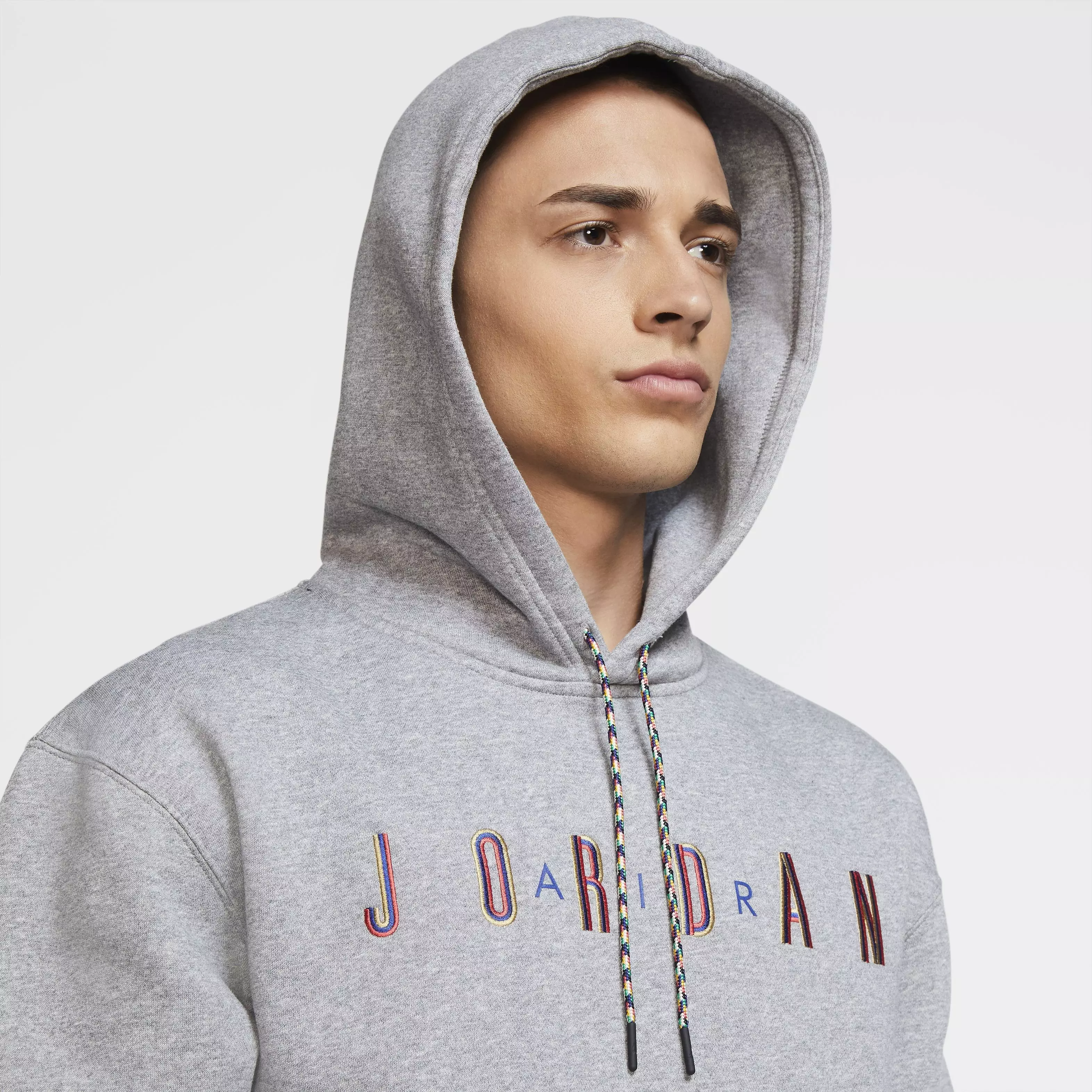 Jordan Sport DNA Men's Fleece Pullover Hoodie - BLACK/WHITE/GREY