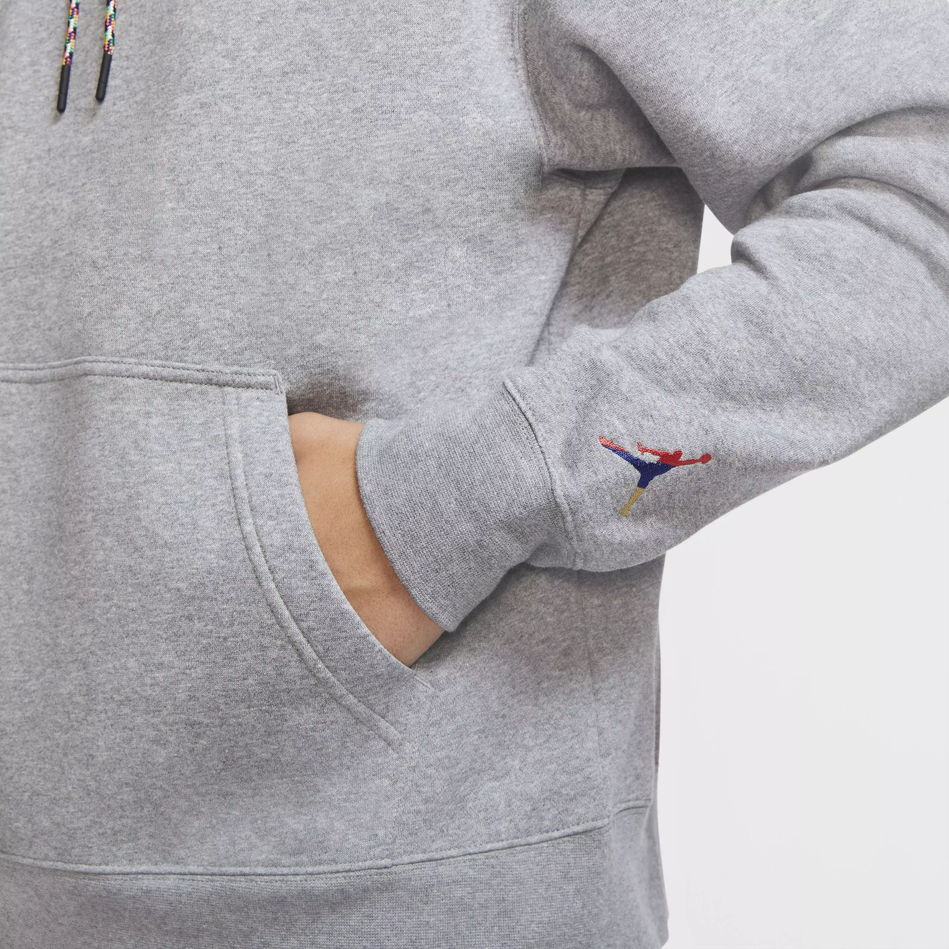 Jordan Sport DNA Men's Fleece Pullover Hoodie - BLACK/WHITE/GREY