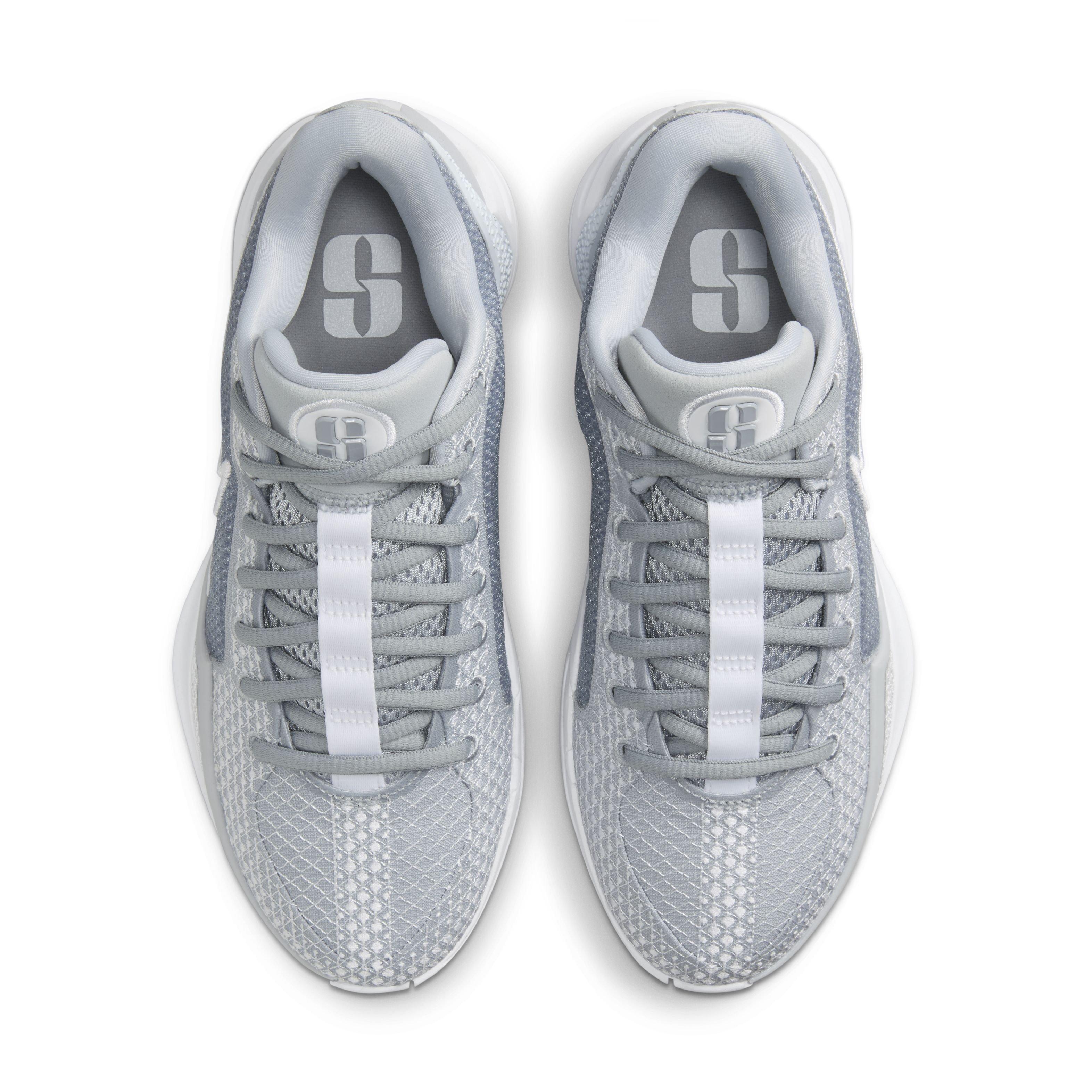 Nike Sabrina 1 (TEAM) "Wolf Grey/White" Women's Basketball Shoe - GREY/WHITE Thumbnail View 4