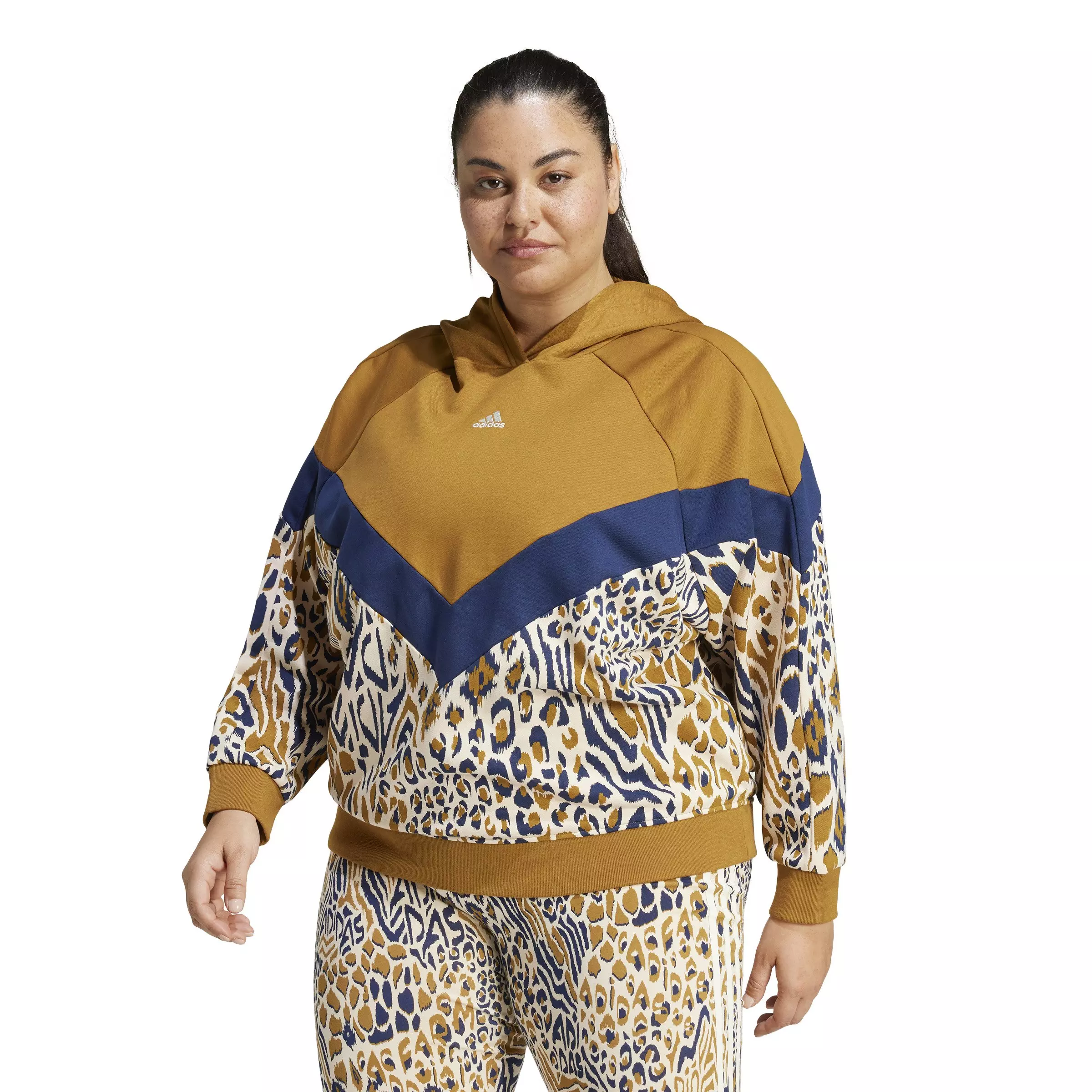 adidas Women's x FARM Rio Hoodie -Brown - BROWN