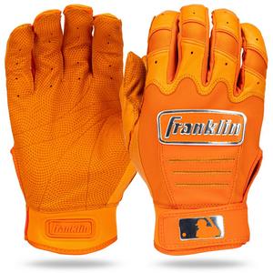 Franklin Sports Adult MLB CFX Pro Series Batting Gloves - Orange