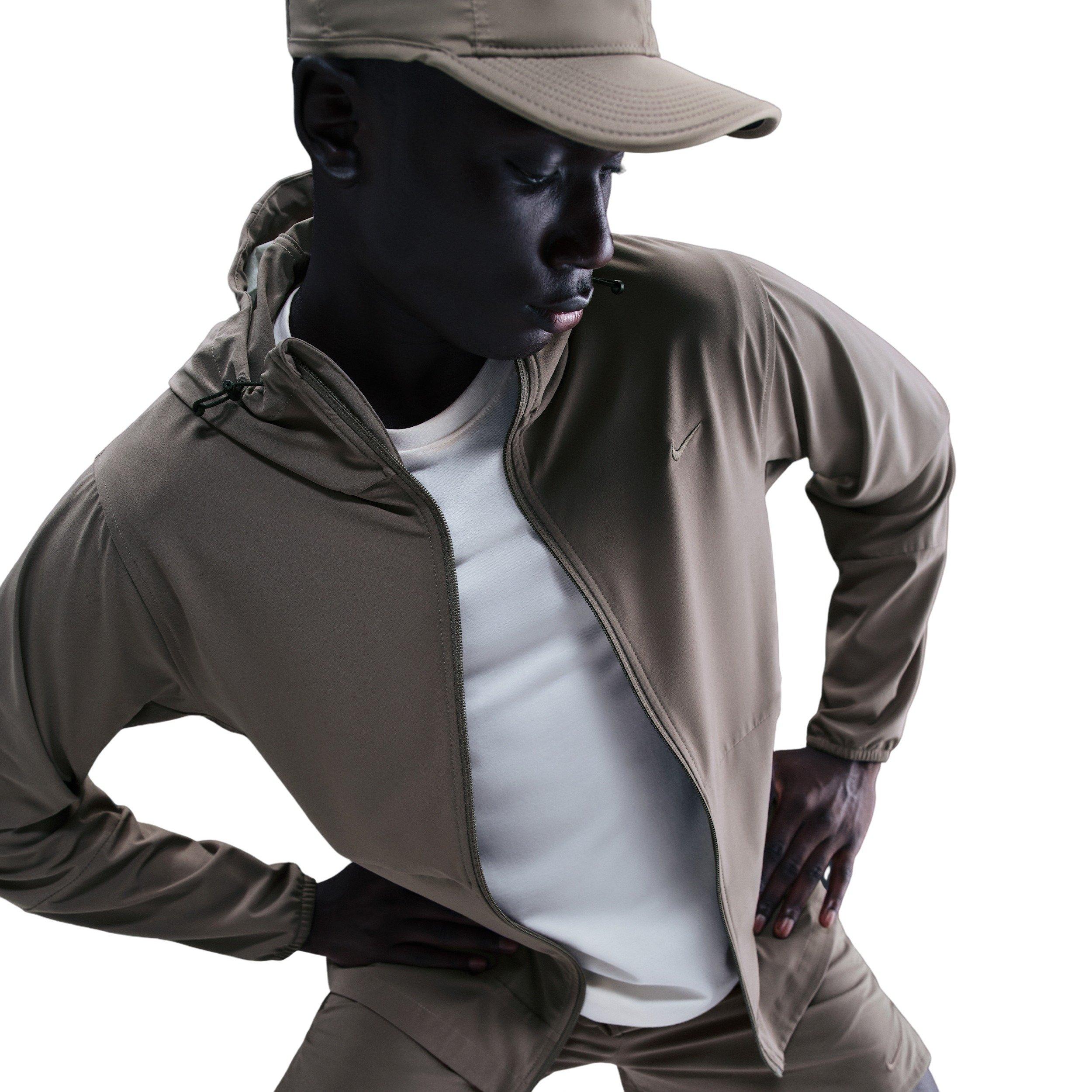 Nike Men's Unlimited Repel Hooded Versatile Jacket - Stone Grey - GREY Thumbnail View 3