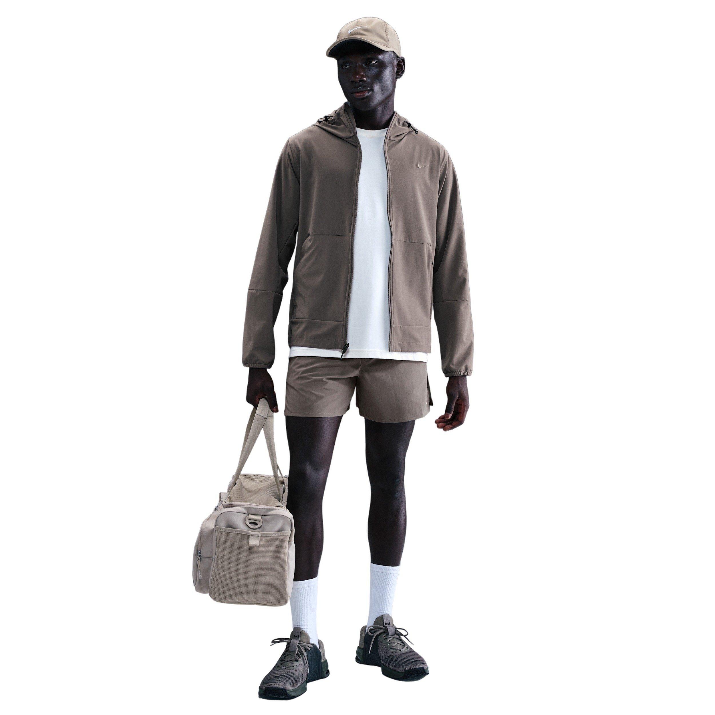 Nike Men's Unlimited Repel Hooded Versatile Jacket - Stone Grey - GREY Thumbnail View 4