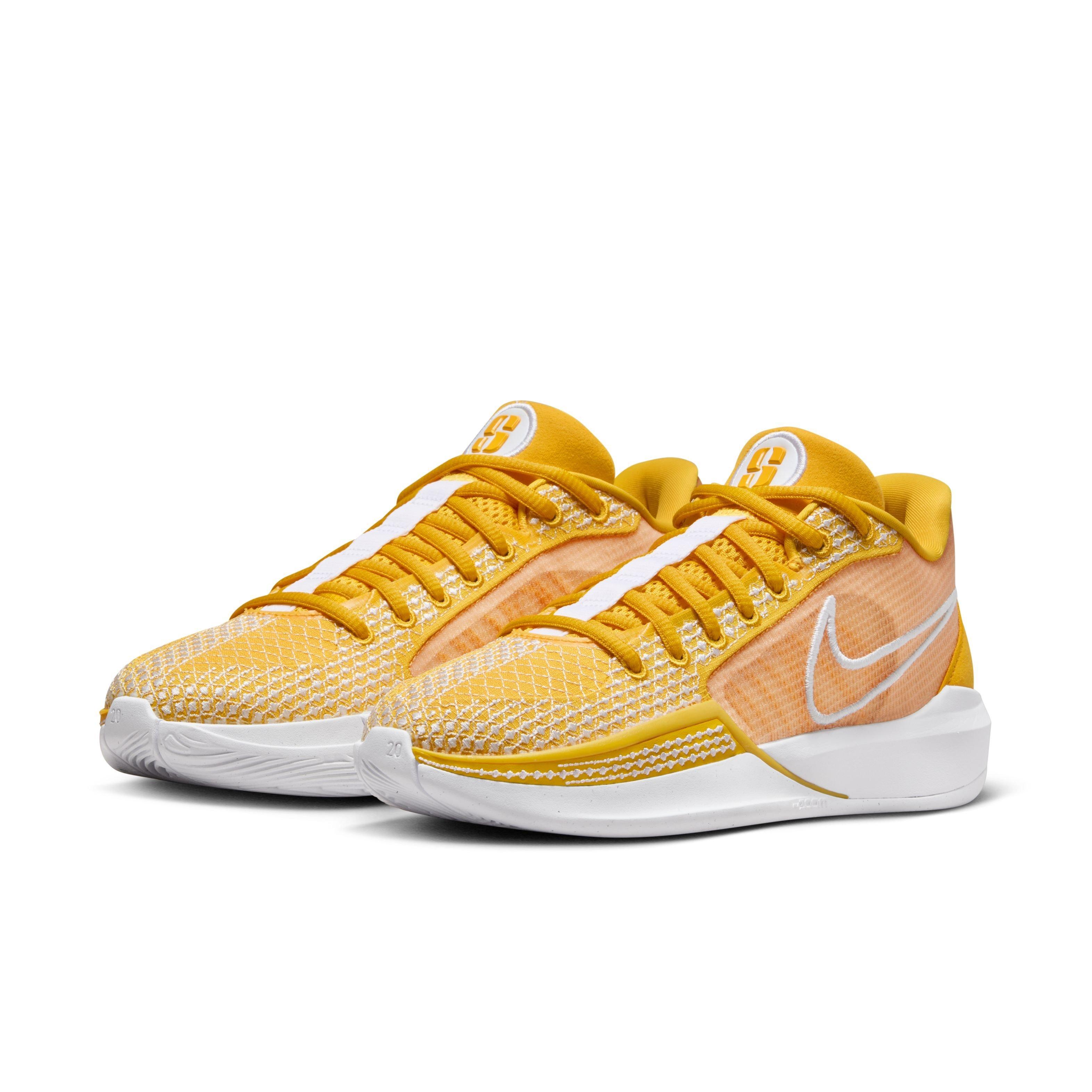 Nike Sabrina 1 (TEAM) "University Gold/White" Women's Basketball Shoe - UNIVERSITY GOLD/WHITE Thumbnail View 3