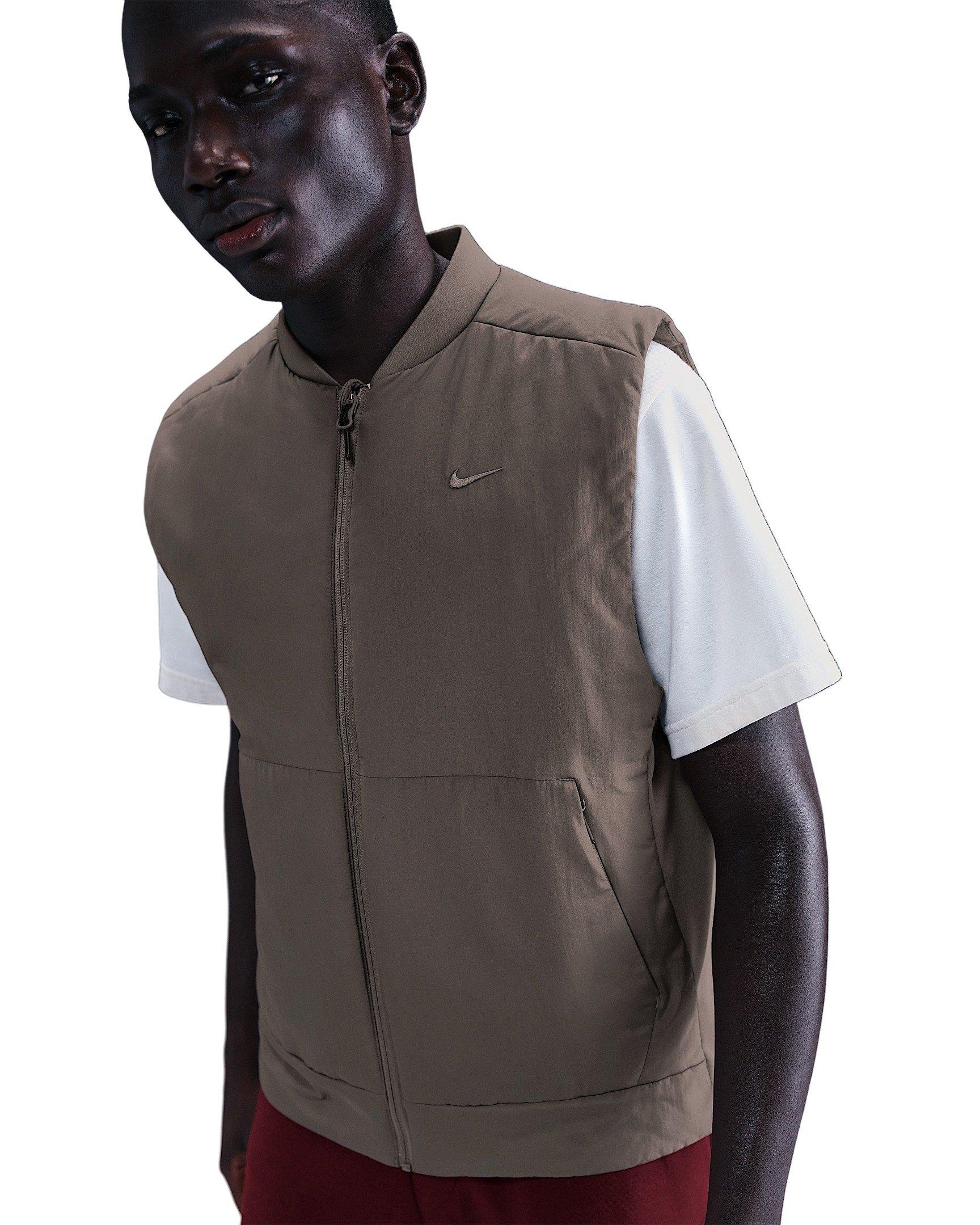 Nike Men's Therma-FIT Unlimited Synthetic Filled Training Vest - STONE Thumbnail View 1