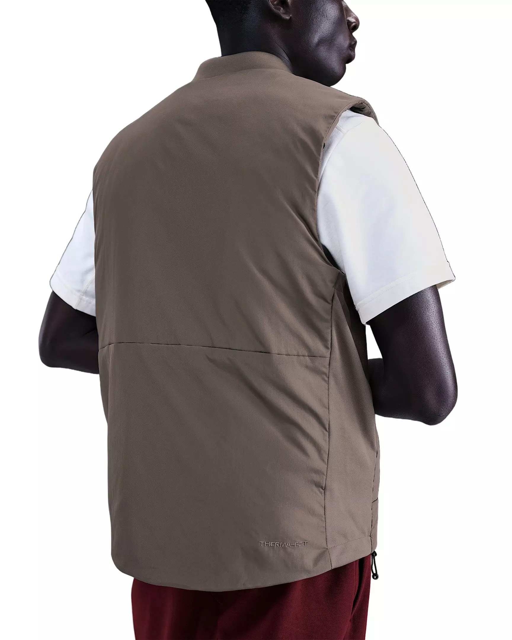 Nike Men's Therma-FIT Unlimited Synthetic Filled Training Vest - STONE