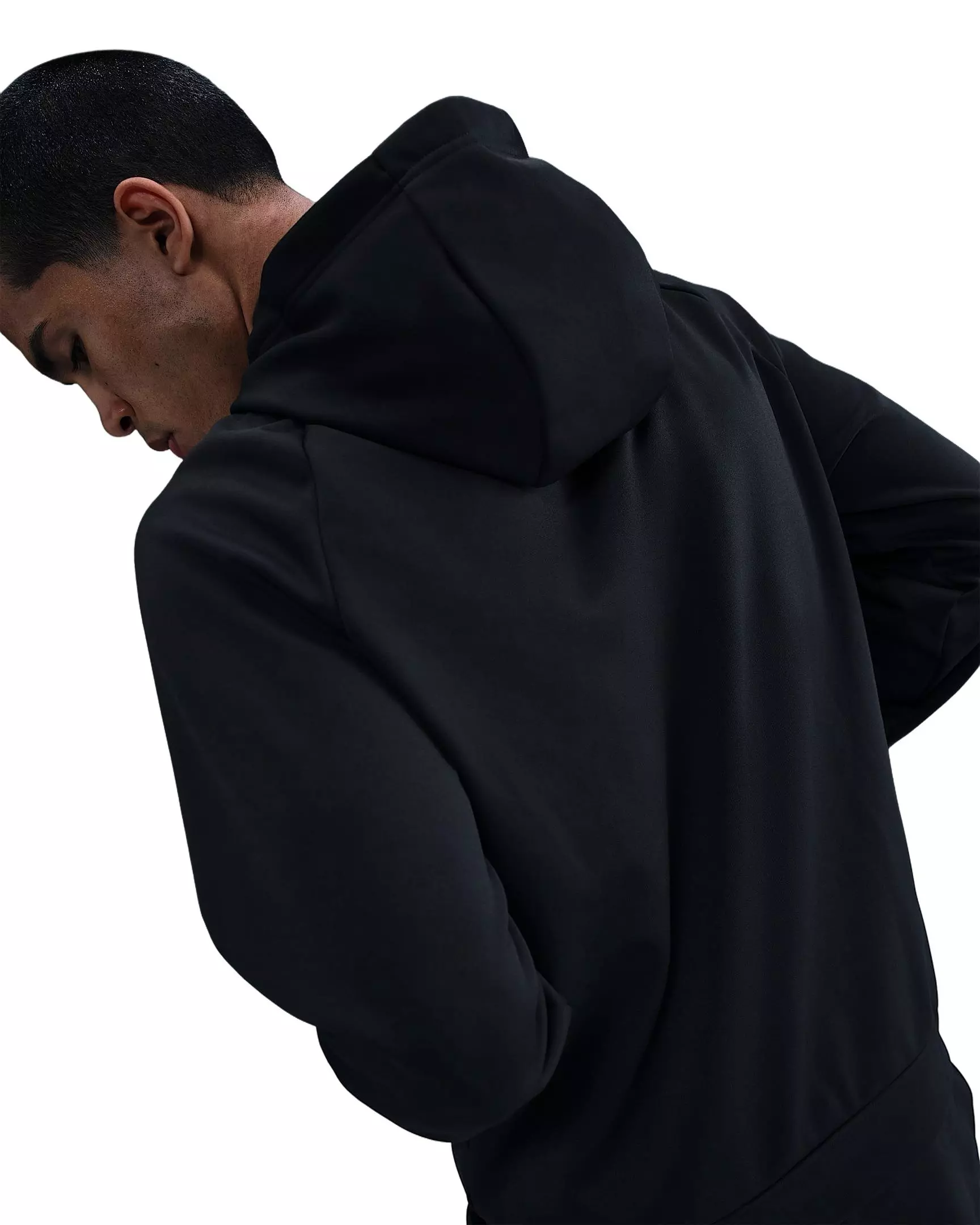 Nike Men's Therma-IT Fleece Graphic Pullover Hoodie - BLACK