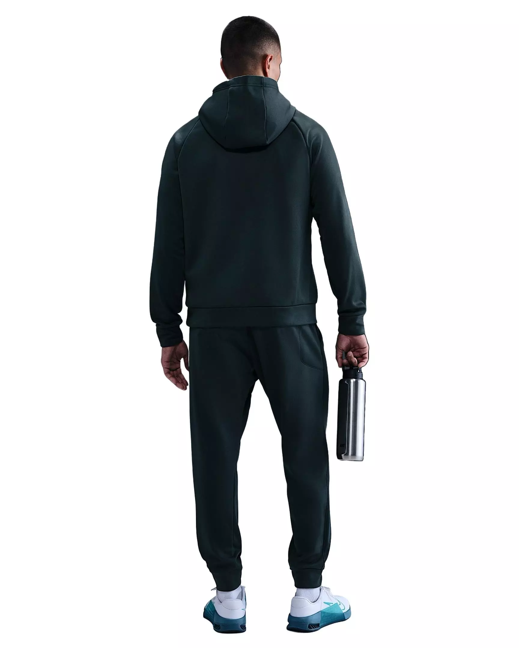 Nike Men's Therma-IT Fleece Graphic Pullover Hoodie - SEAWEED GREEN