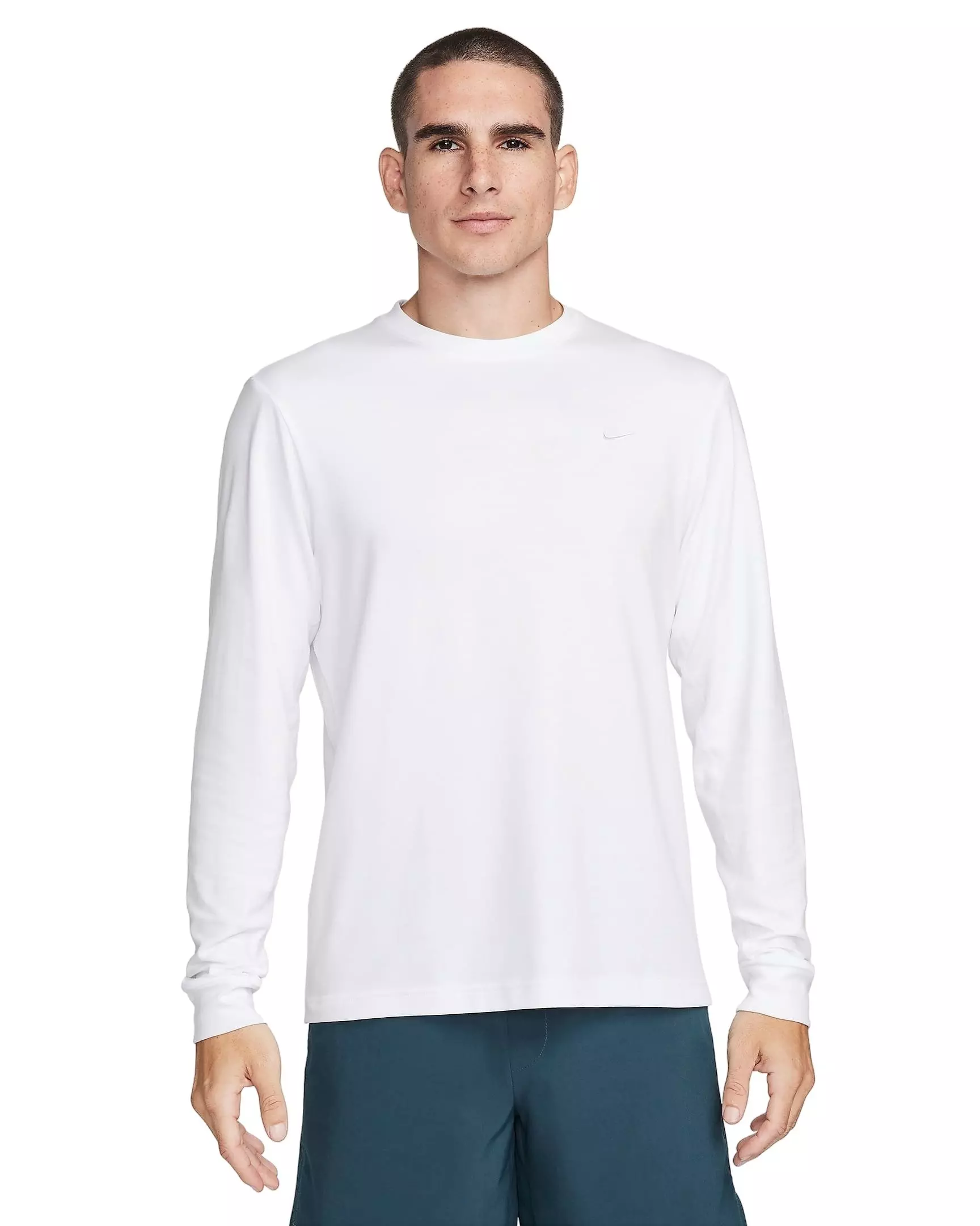 Nike Men's Primary Dri-FIT Long-Sleeve Versatile Top - WHITE