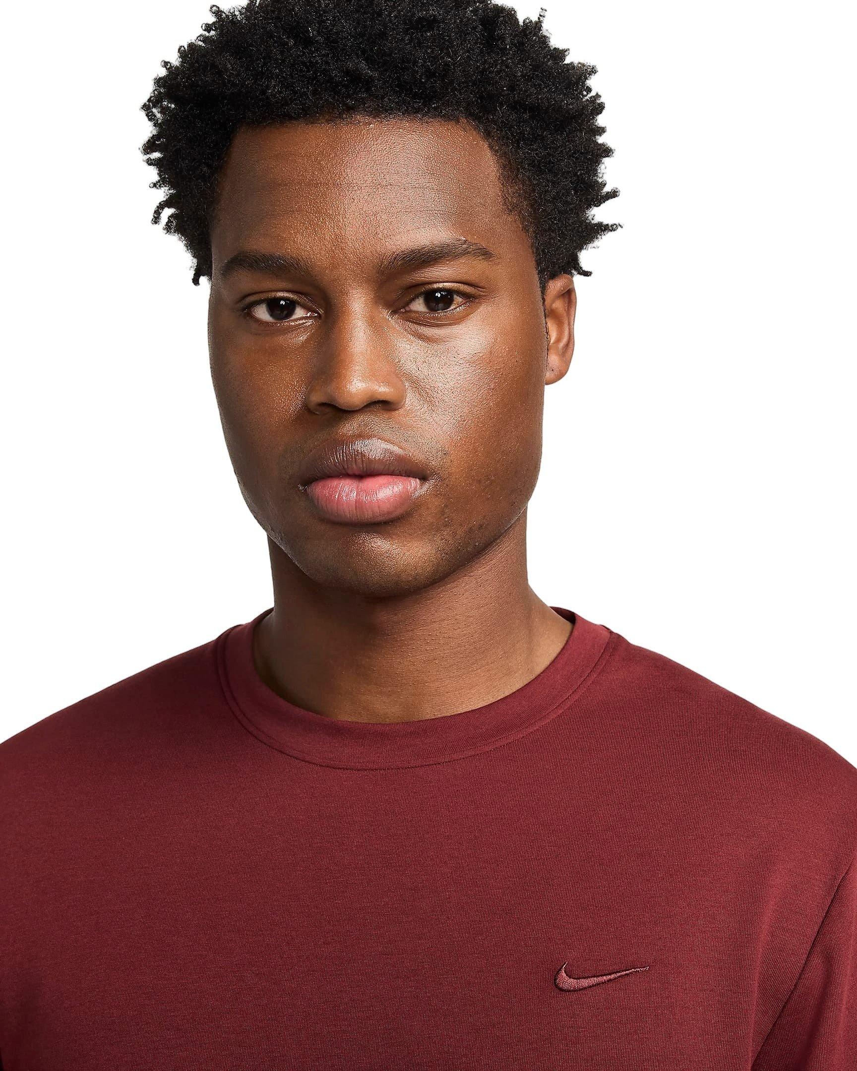 Nike Men's Primary Dri-FIT Long-Sleeve Versatile Top - DK RED Thumbnail View 3