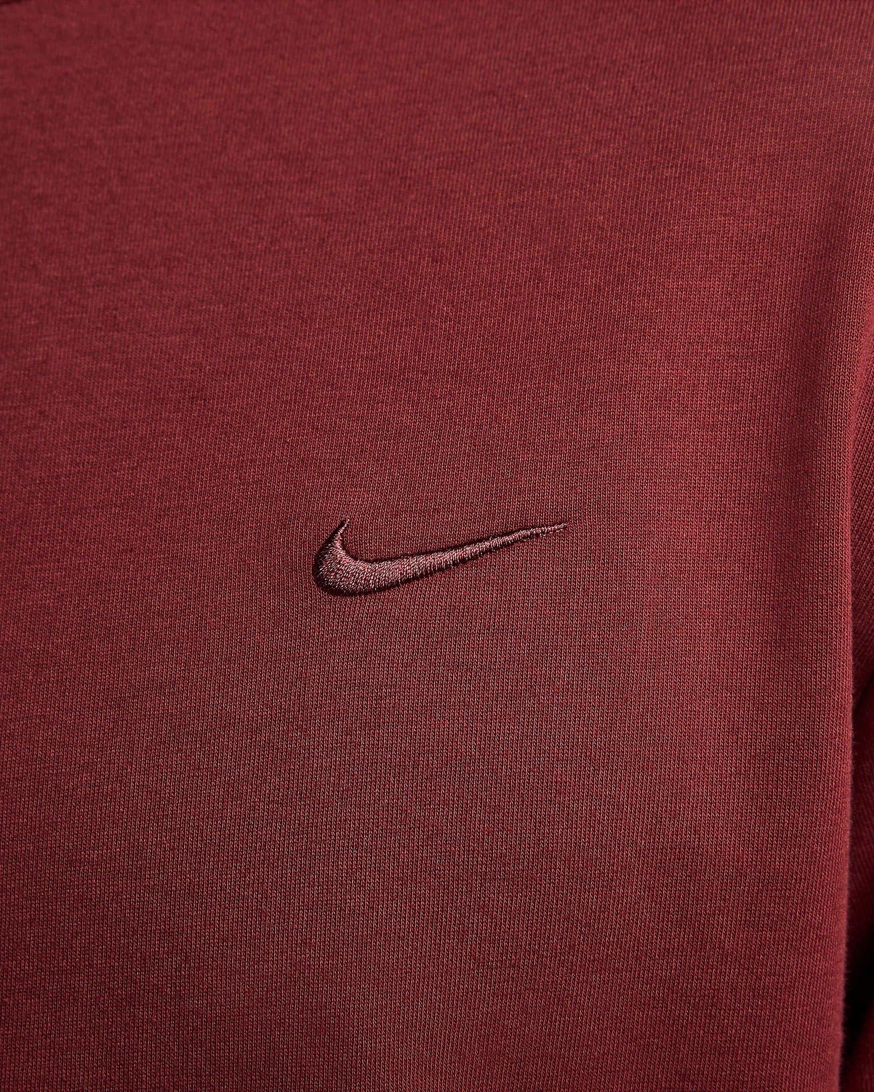 Nike Men's Primary Dri-FIT Long-Sleeve Versatile Top - DK RED Thumbnail View 4