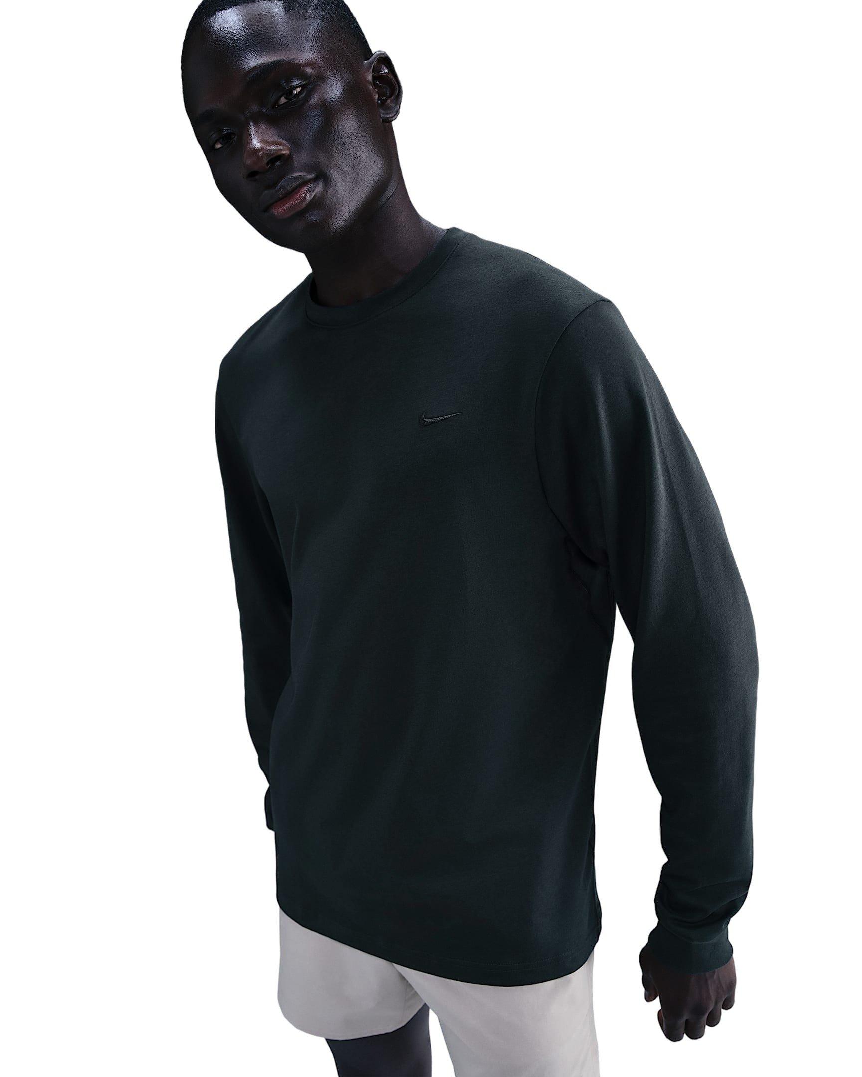 Nike Men's Primary Dri-FIT Long-Sleeve Versatile Top - SEAWEED GREEN Thumbnail View 1