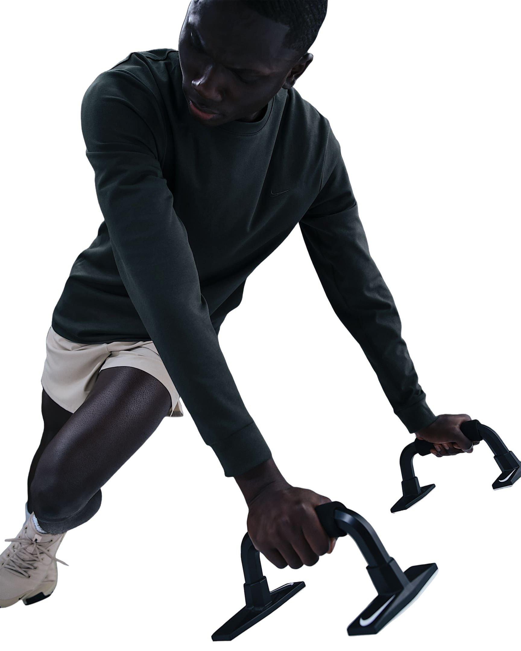 Nike Men's Primary Dri-FIT Long-Sleeve Versatile Top - SEAWEED GREEN Thumbnail View 3