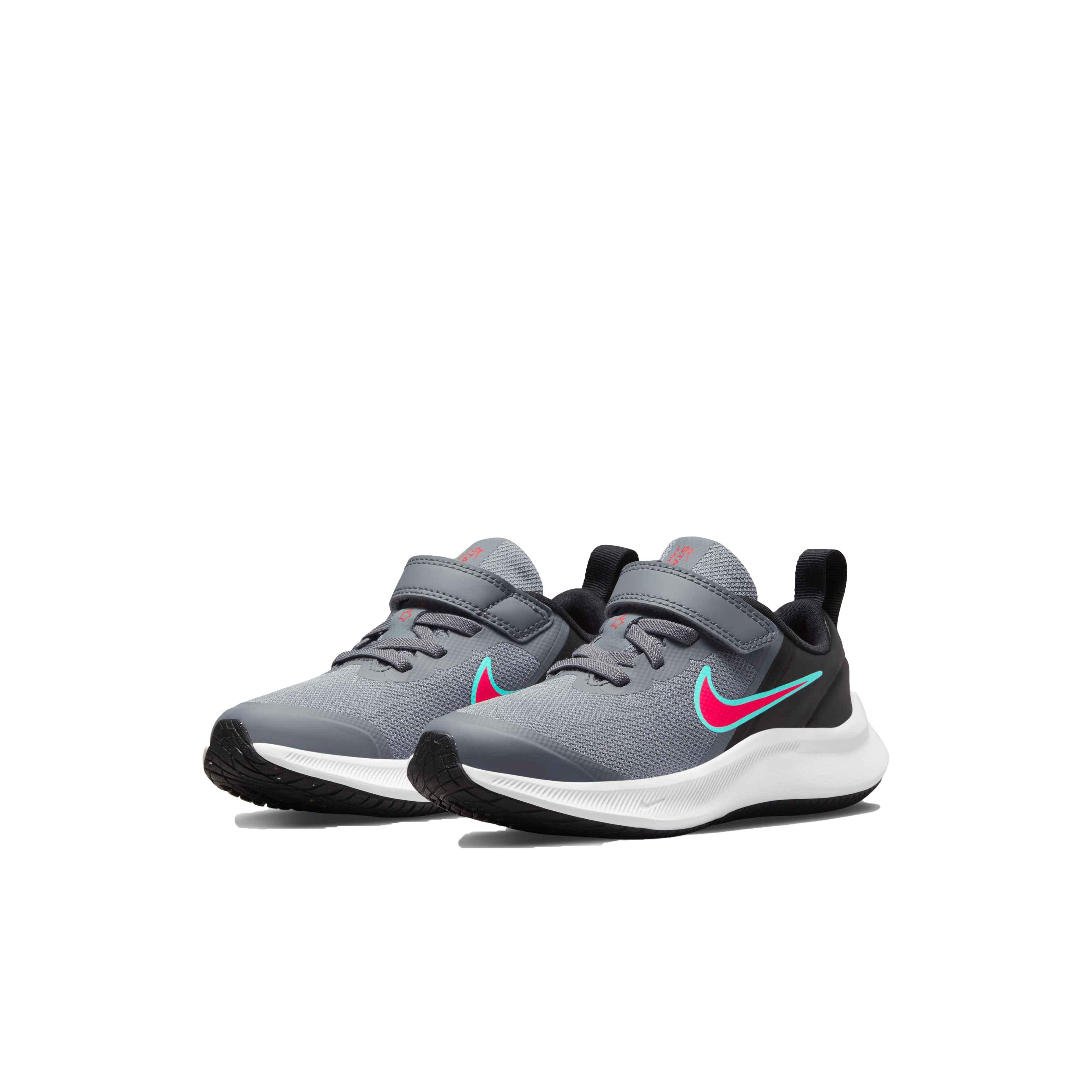Nike Star Runner Hibbett - Gear Boys\' Grey/Siren Preschool 3 | Shoe Running City Red/Black\