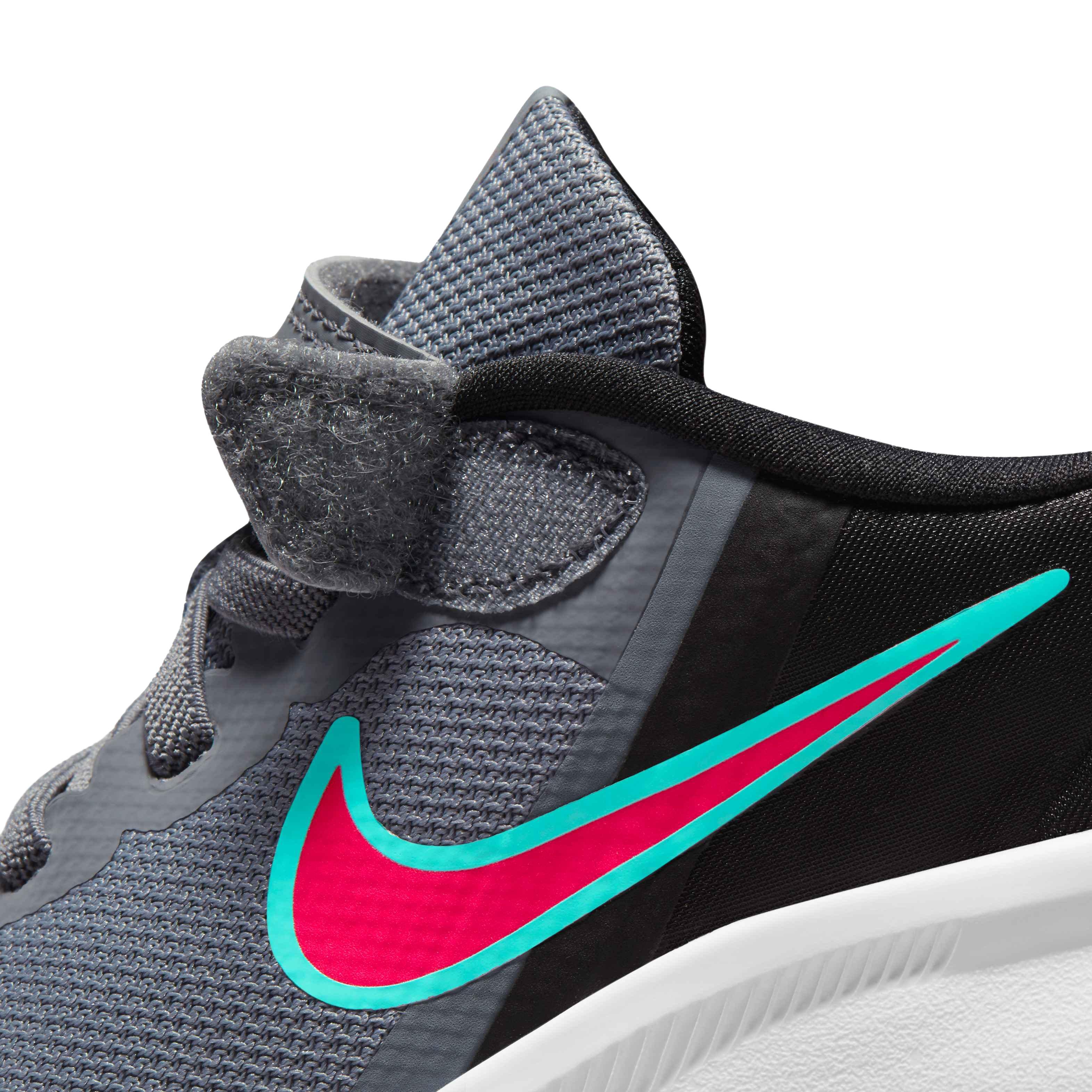 Nike Star Runner 3 "Smoke Grey/Siren Red/Black" Preschool Boys' Running Shoe - GREY Thumbnail View 8