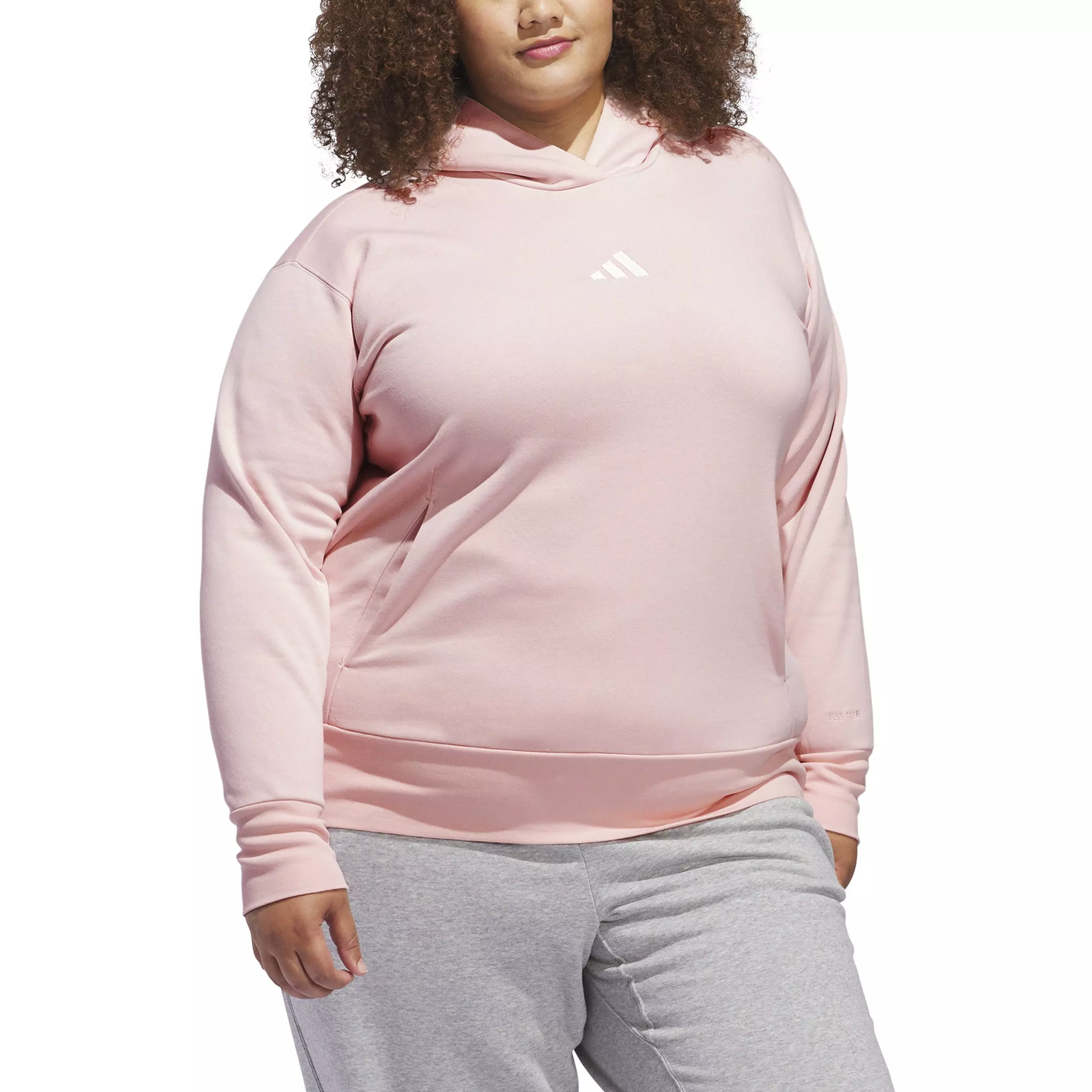 adidas Women's ALL SZN Loose Fleece Hoodie - Pink - PINK