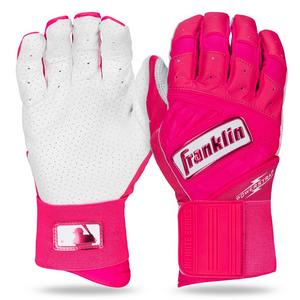 Franklin Sports MLB Adult Powerstrap Batting Gloves - Pink