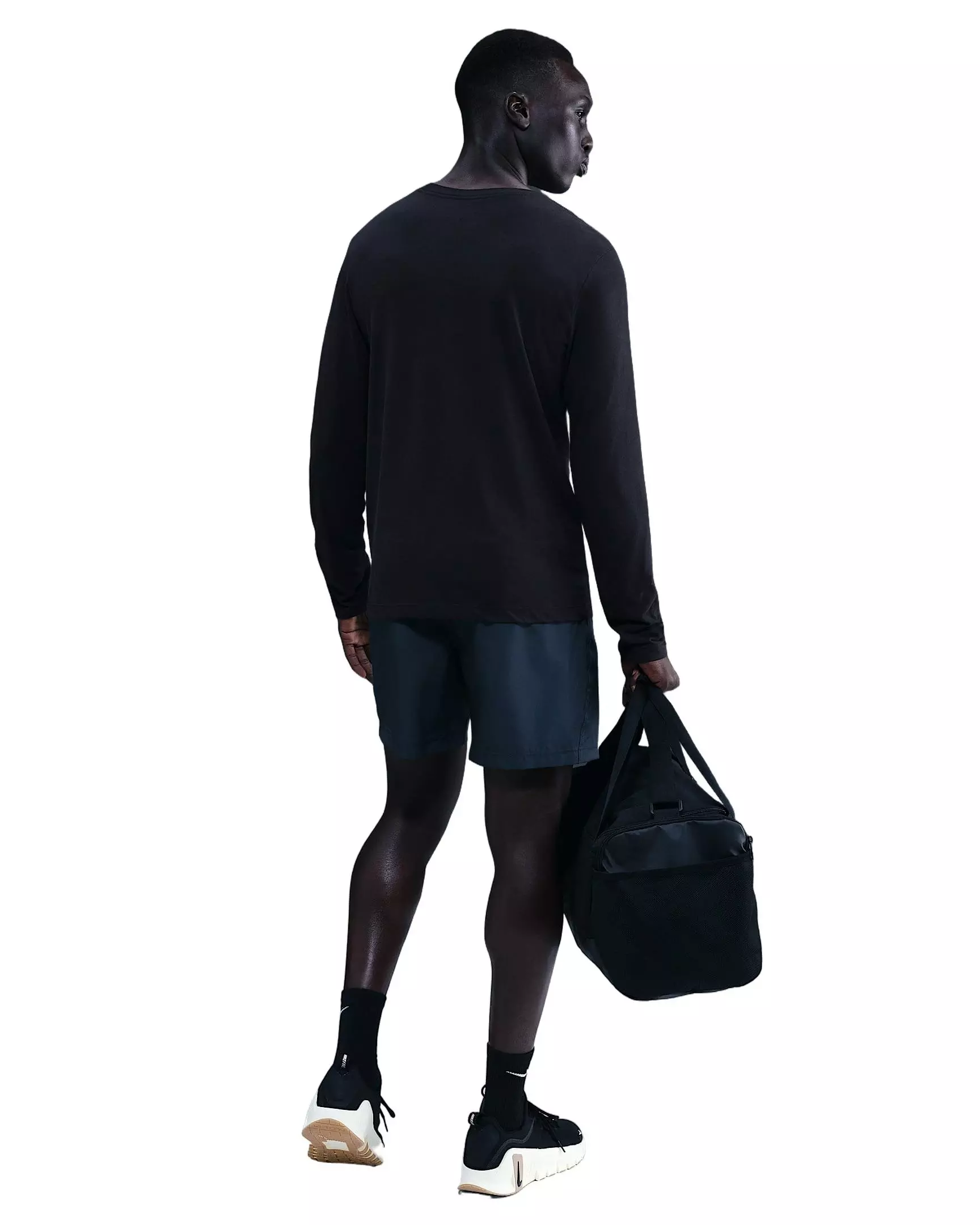 Nike Men's Dri-FIT Long-Sleeve Print Pack T-Shirt - BLACK