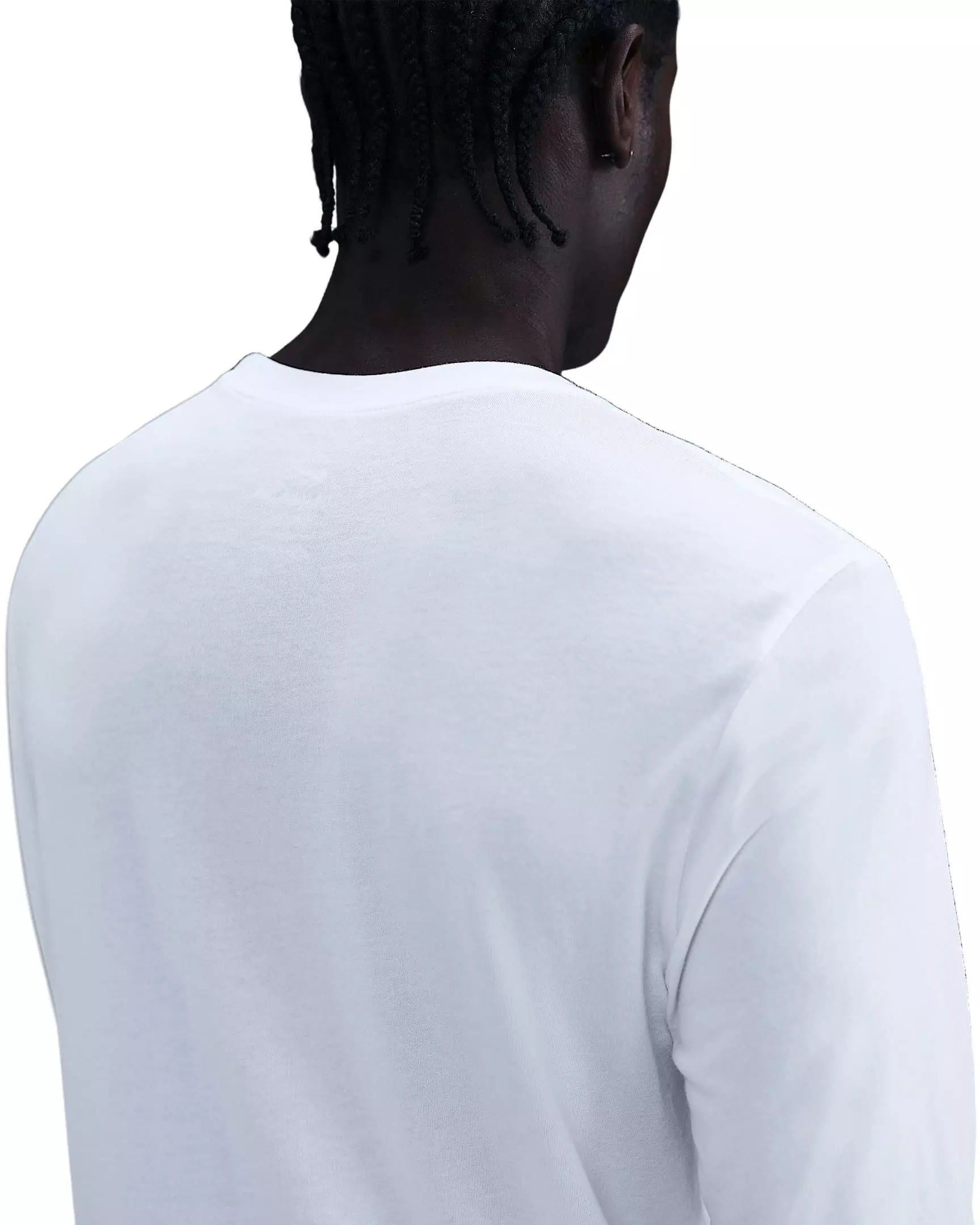 Nike Men's Dri-FIT Long-Sleeve Print Pack T-Shirt - WHITE