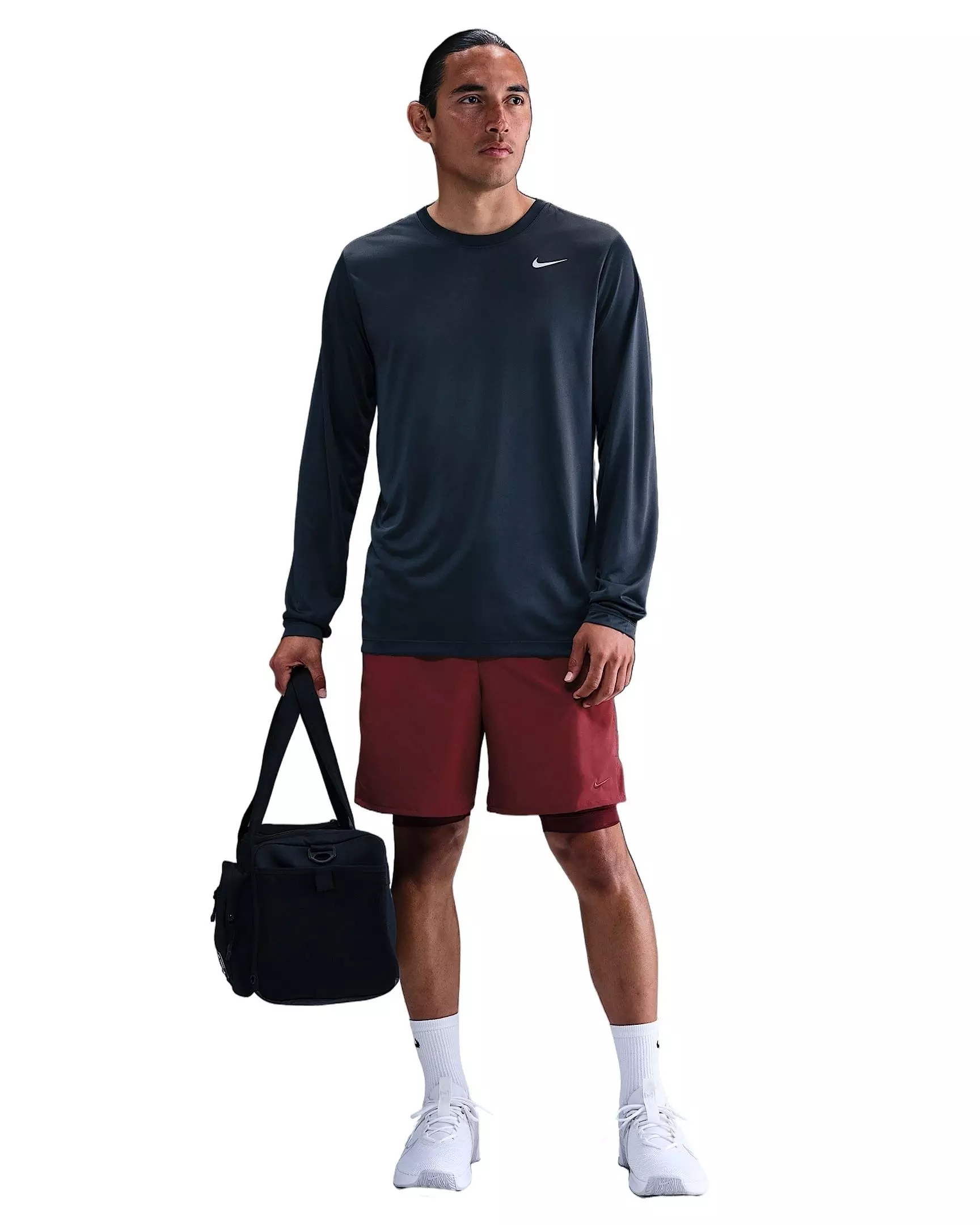 Nike Men's Unlimited Dri-FIT 7" 2-in-1 Versatile Shorts - Red Clay - DK RED