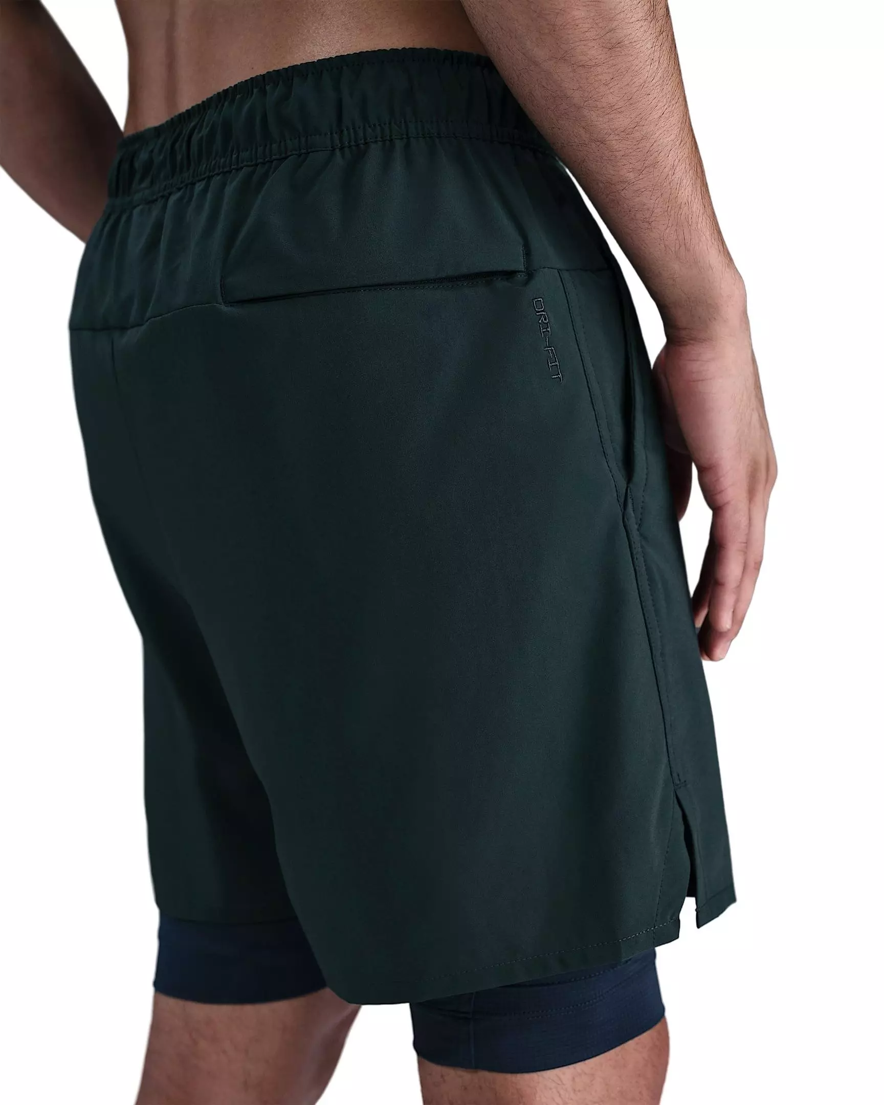 Nike Men's Unlimited Dri-FIT 7" 2-in-1 Versatile Shorts - SEAWEED GREEN