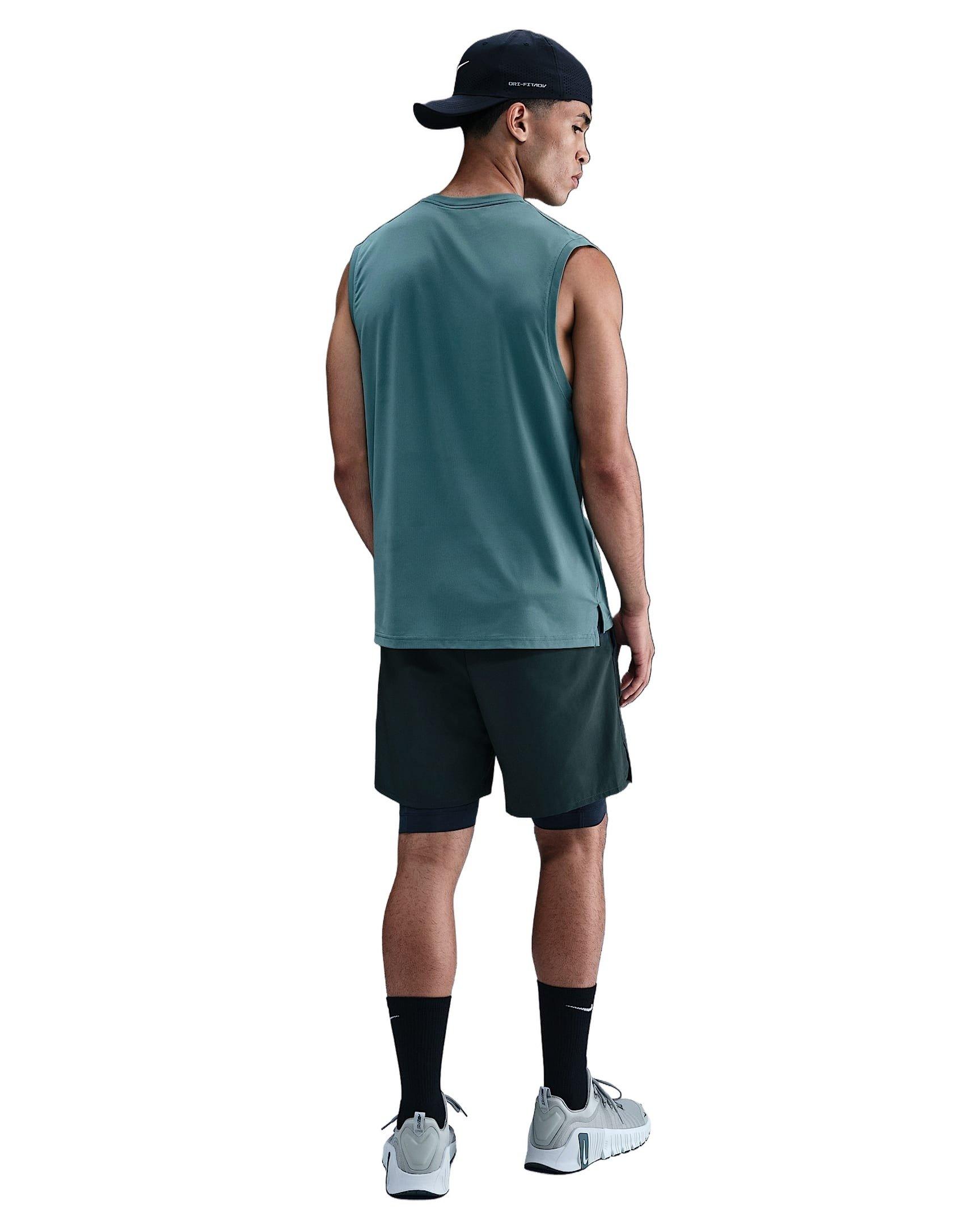 Nike Men's Unlimited Dri-FIT 7" 2-in-1 Versatile Shorts - SEAWEED GREEN Thumbnail View 5