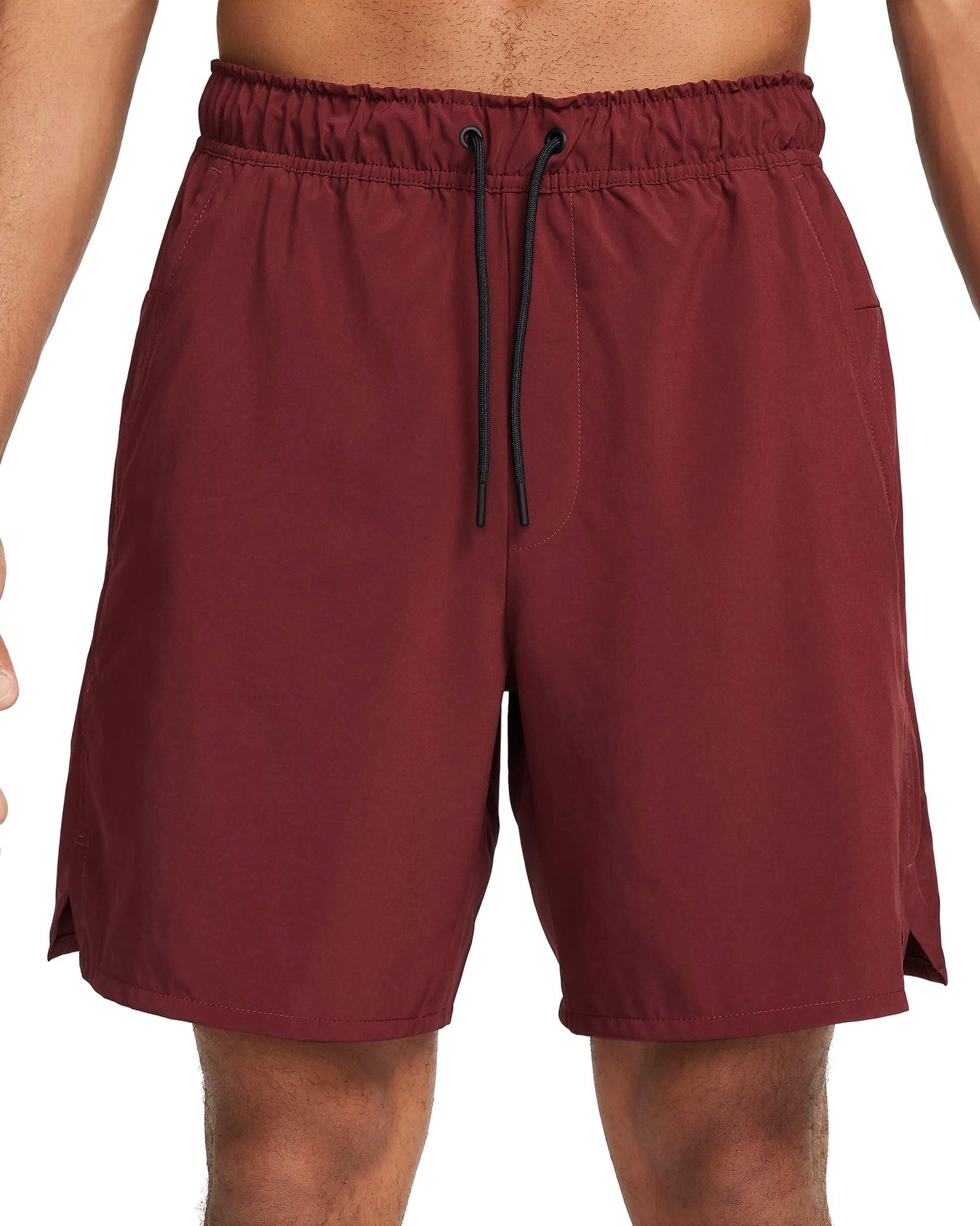 Nike Men's Unlimited Dri-FIT 7" Unlined Versatile Shorts - DK RED Thumbnail View 1