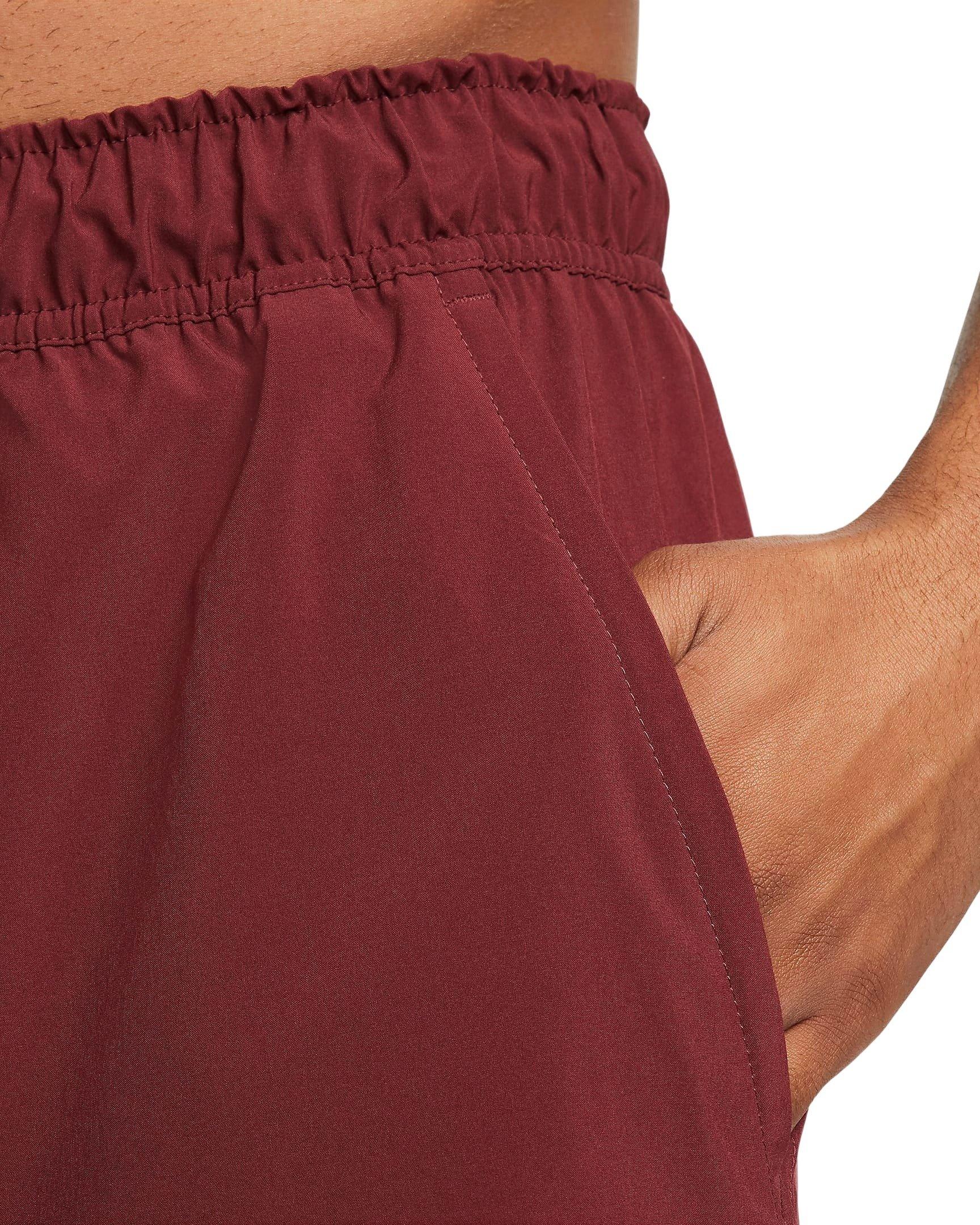 Nike Men's Unlimited Dri-FIT 7" Unlined Versatile Shorts - DK RED Thumbnail View 3