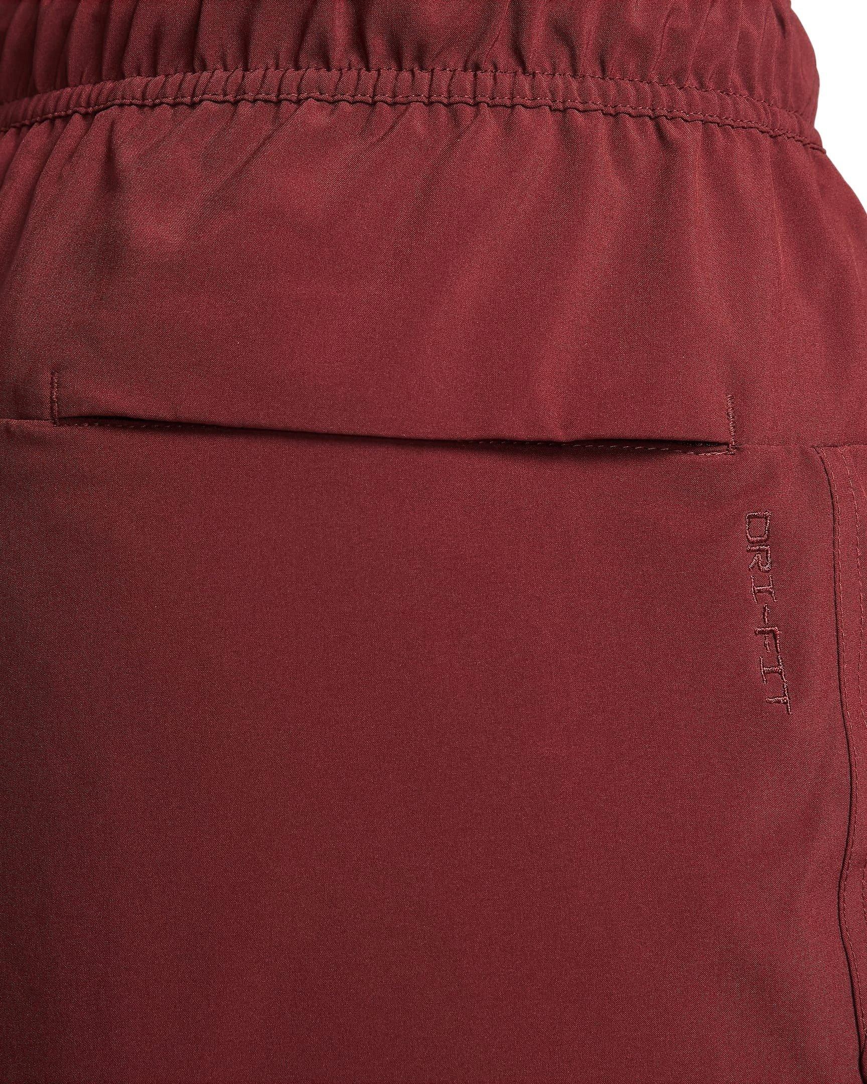 Nike Men's Unlimited Dri-FIT 7" Unlined Versatile Shorts - Matte Brown - DK RED Thumbnail View 4