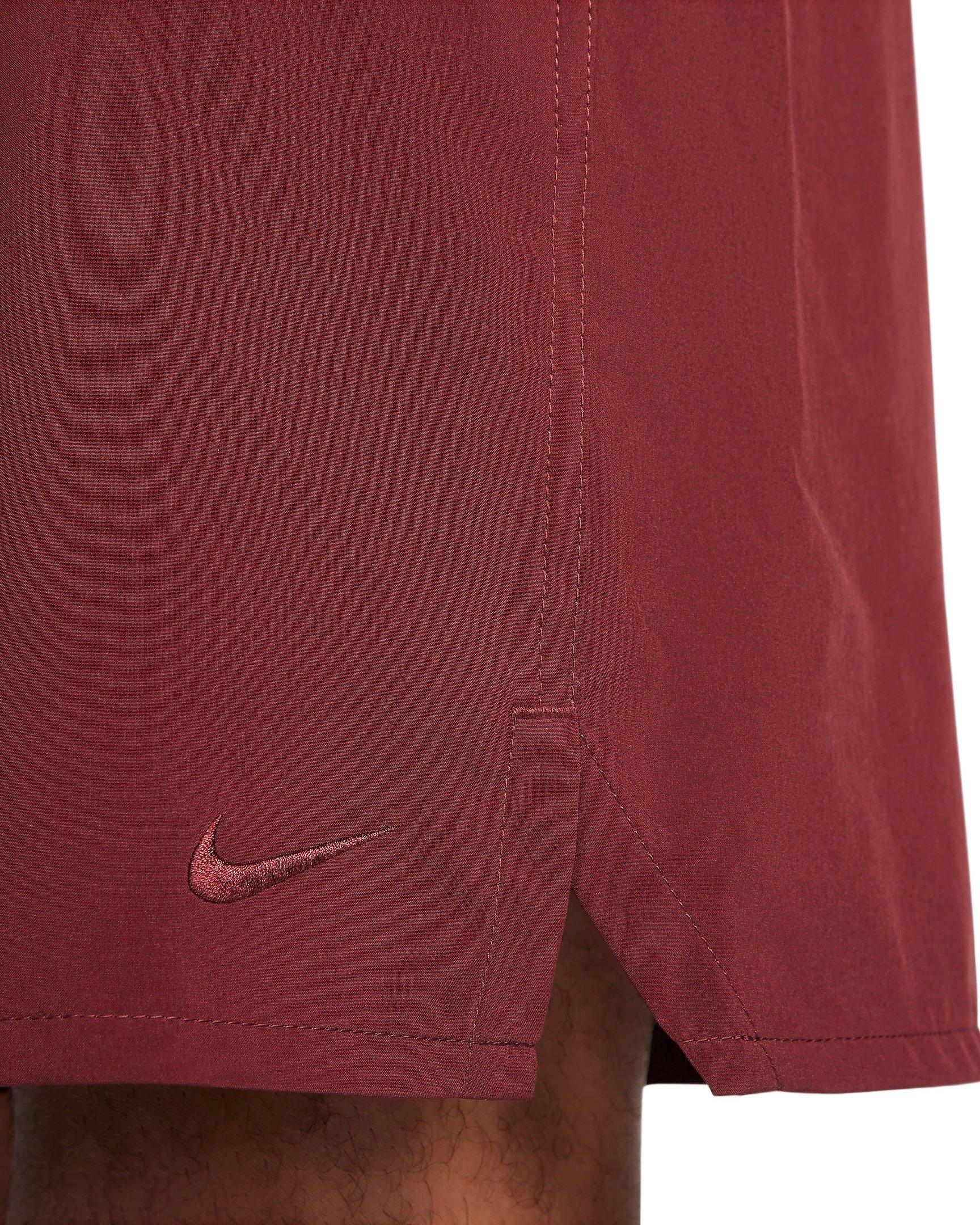 Nike Men's Unlimited Dri-FIT 7" Unlined Versatile Shorts - DK RED Thumbnail View 5