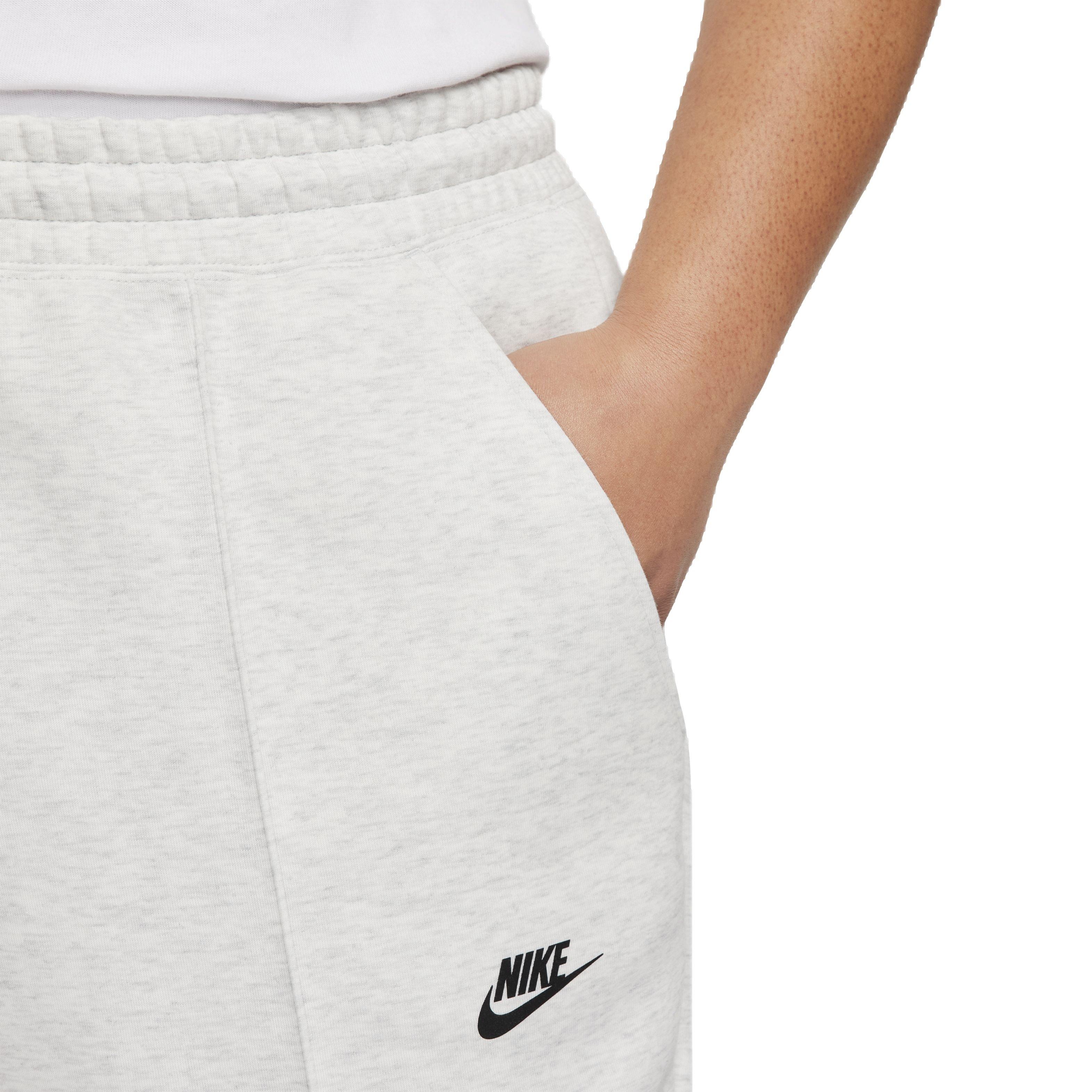 Nike Women's Sportswear Tech Fleece Mid-Rise Joggers - GREY Thumbnail View 4
