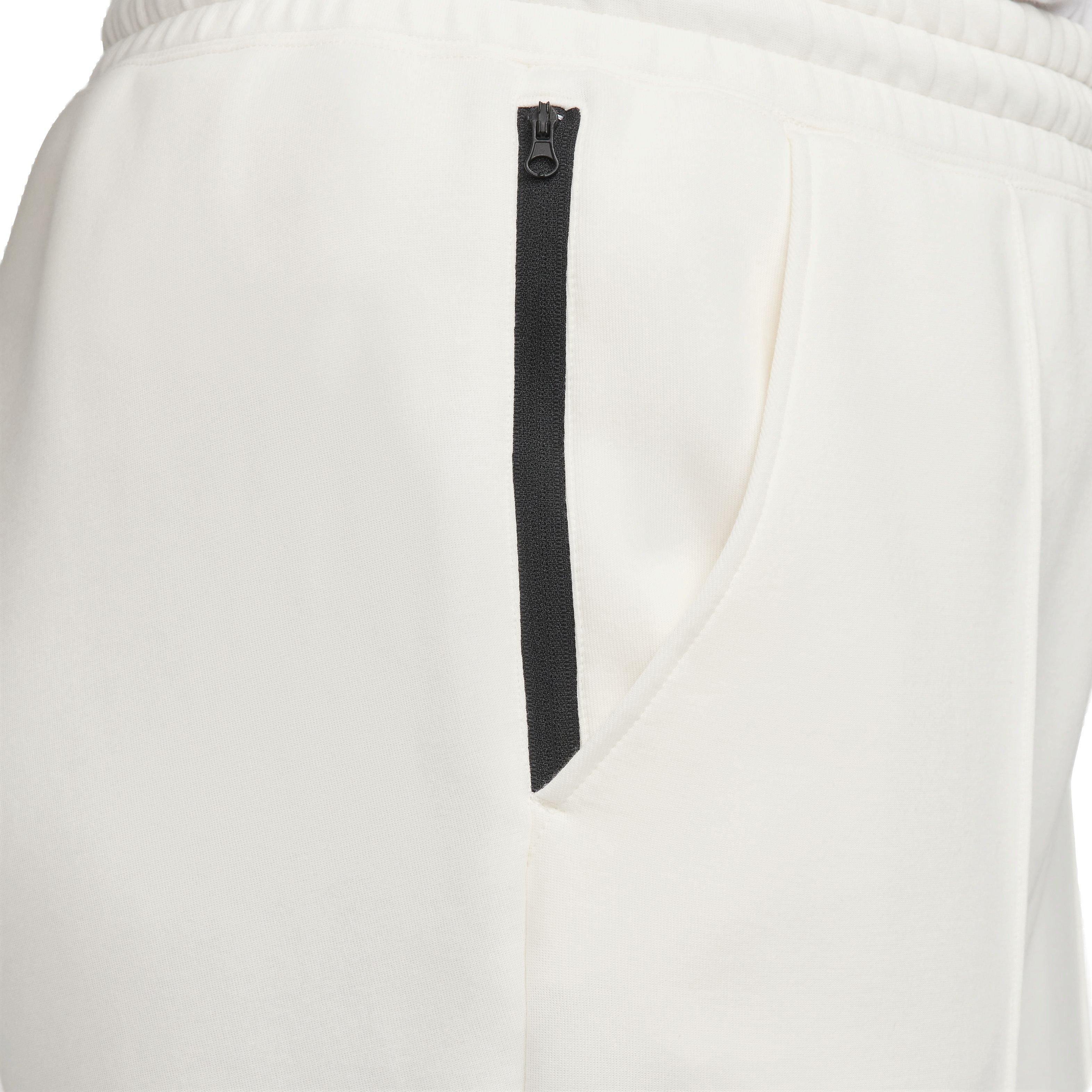 Nike Women's Sportswear Tech Fleece Mid-Rise Joggers - WHITE Thumbnail View 5