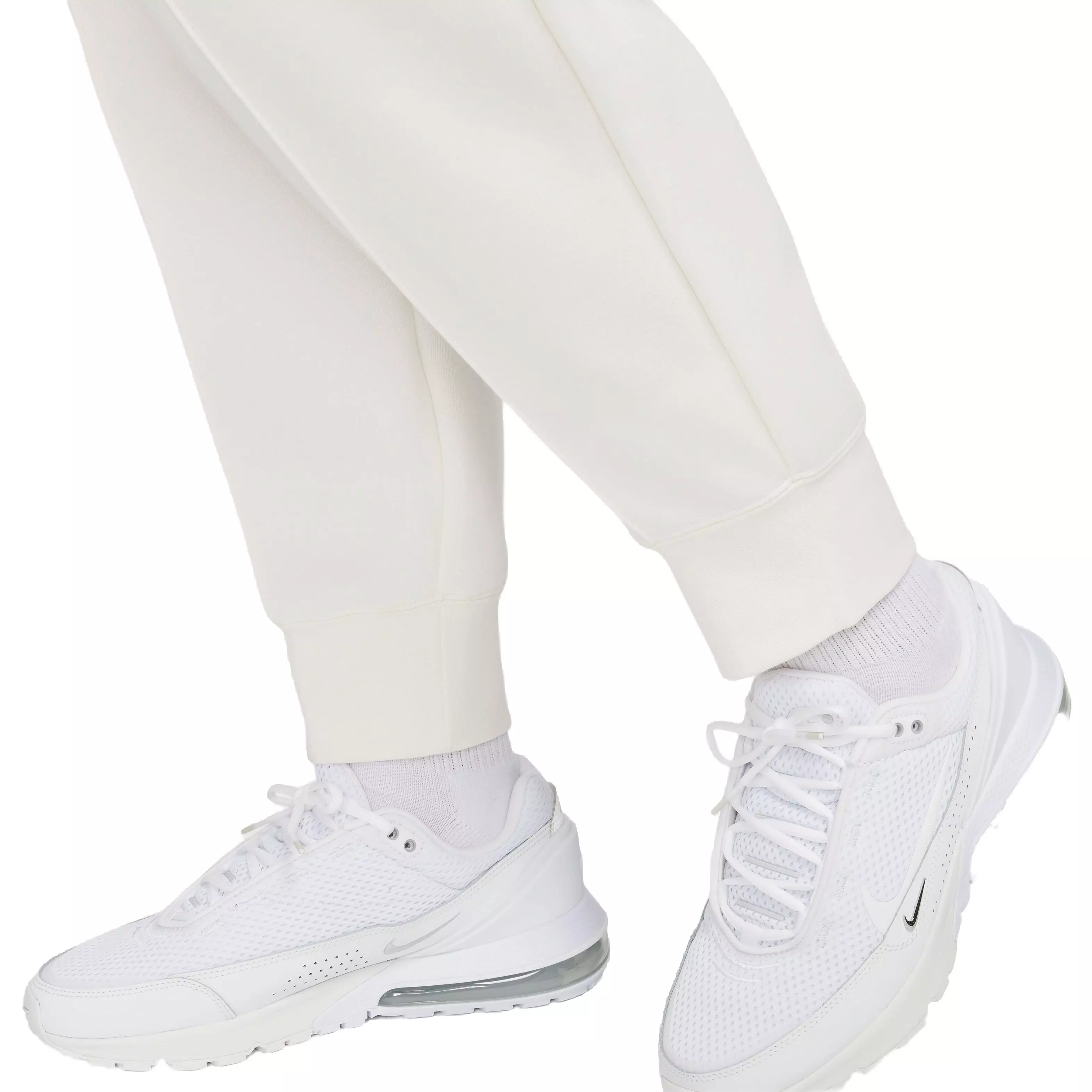 Nike Women's Sportswear Tech Fleece Mid-Rise Joggers - WHITE