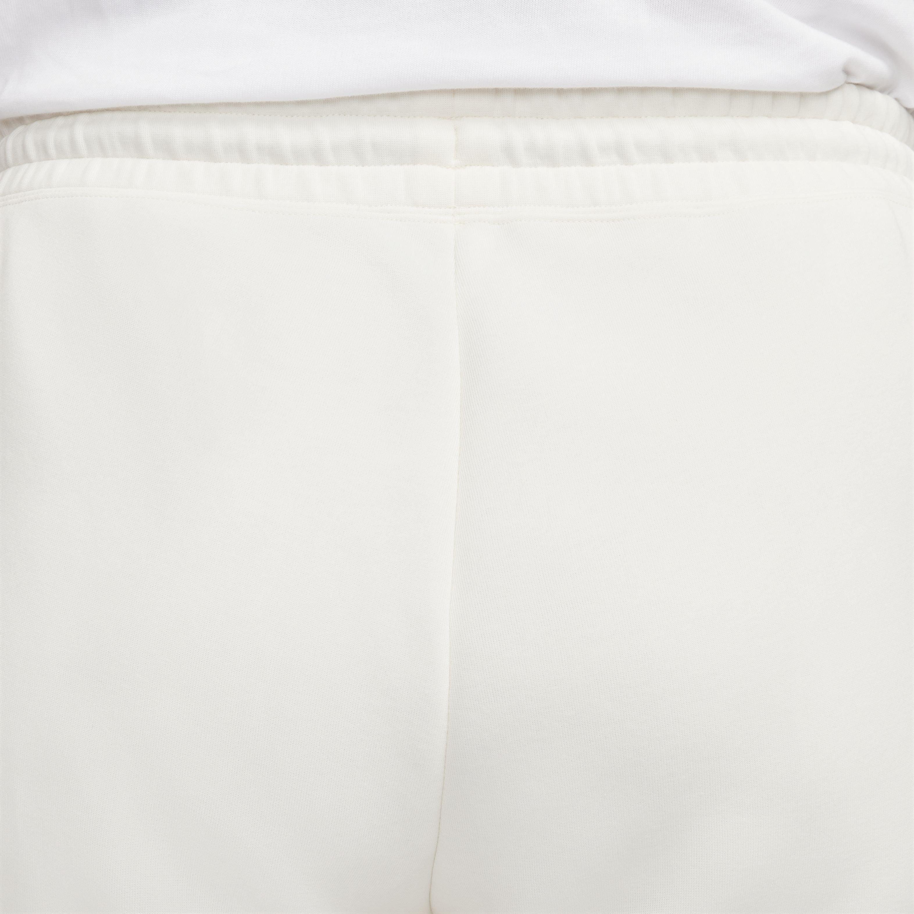 Nike Women's Sportswear Tech Fleece Mid-Rise Joggers - WHITE Thumbnail View 8