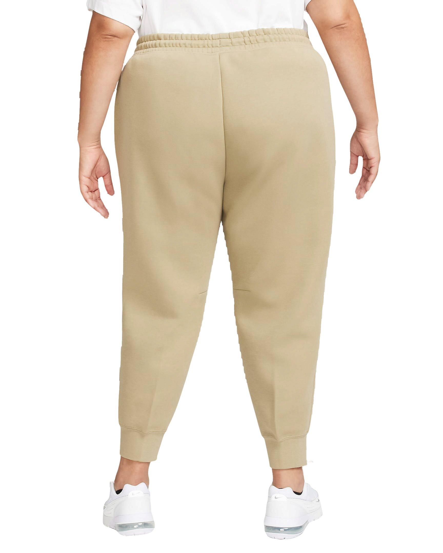 Nike Women's Sportswear Tech Fleece Mid-Rise Joggers - BROWN Thumbnail View 2