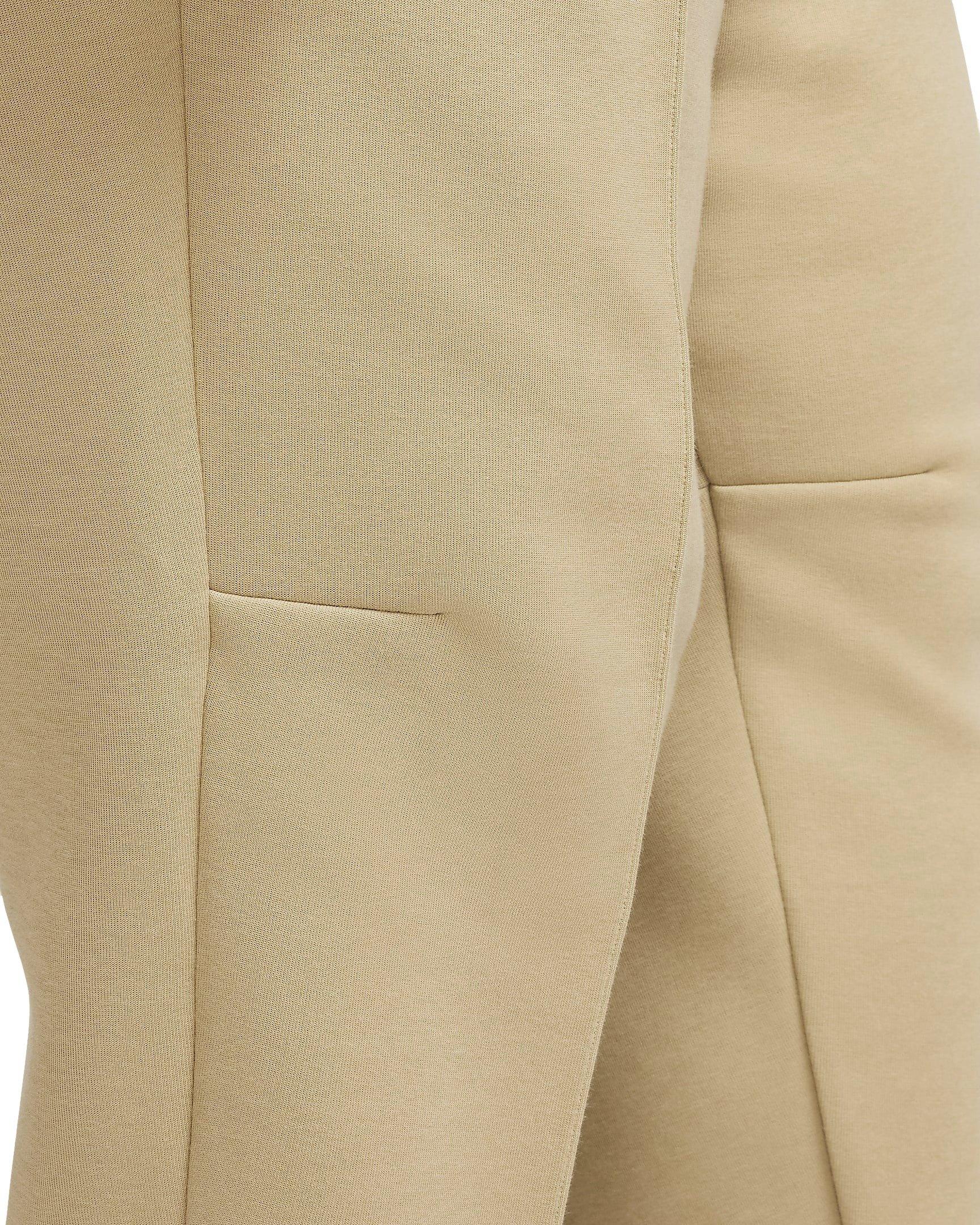 Nike Women's Sportswear Tech Fleece Mid-Rise Joggers - BROWN Thumbnail View 6