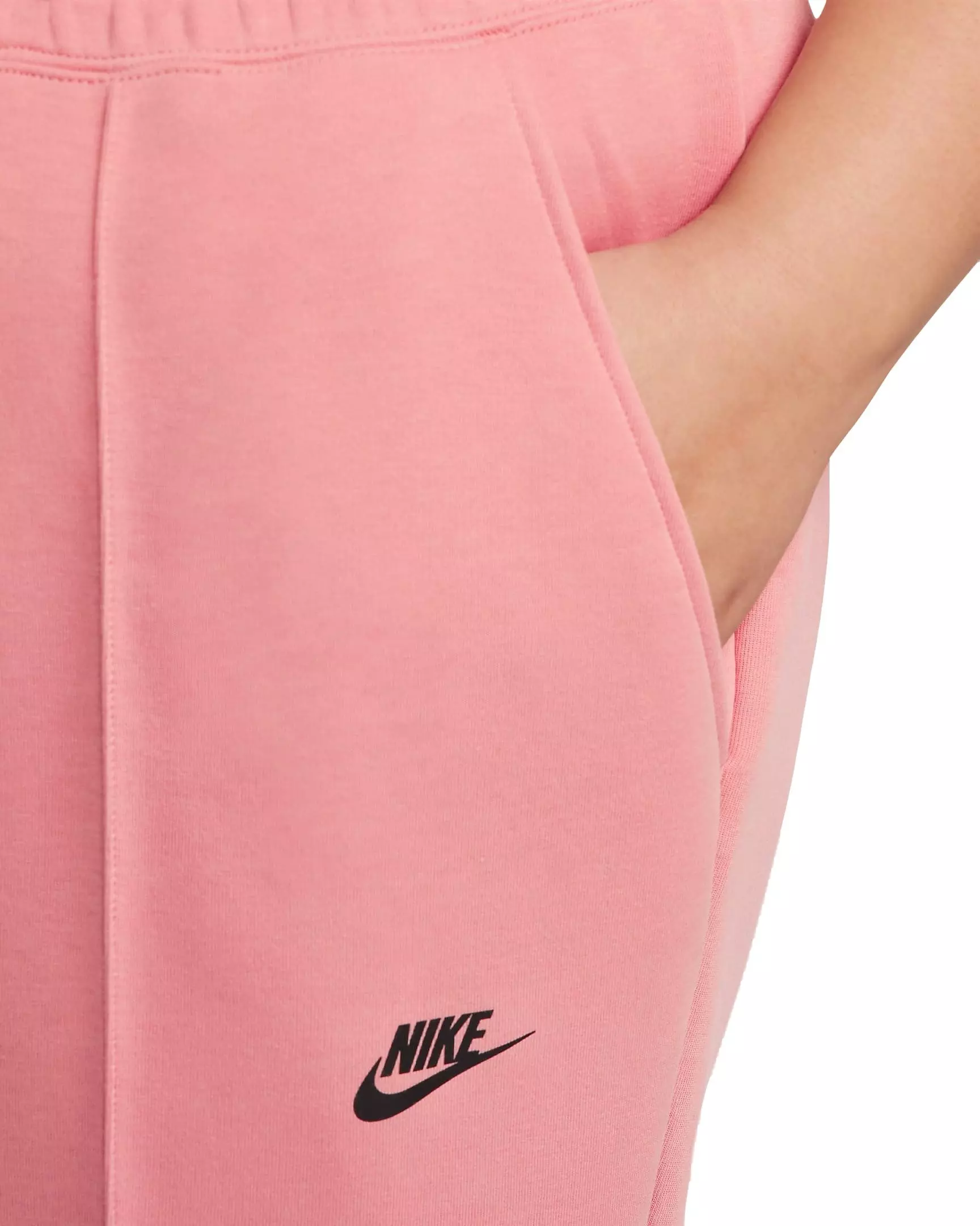 Nike Women's Sportswear Tech Fleece Mid-Rise Joggers - PINK