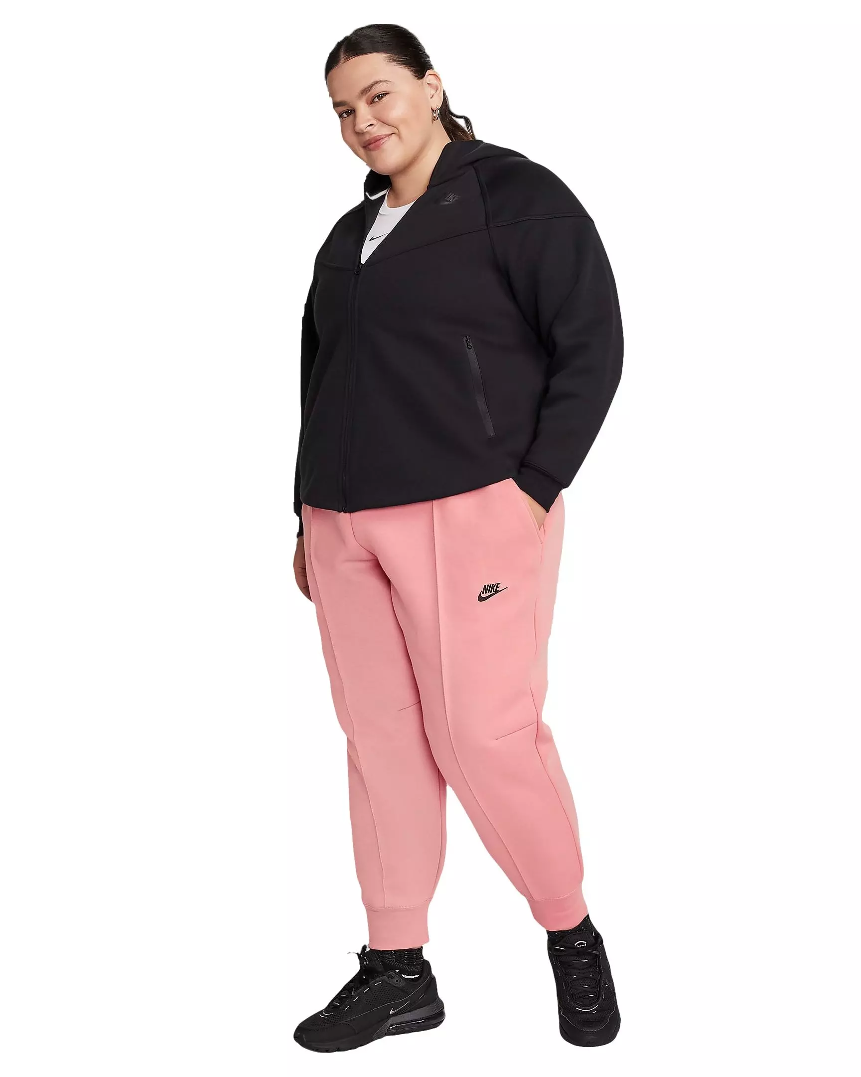 Nike Women's Sportswear Tech Fleece Mid-Rise Joggers - PINK