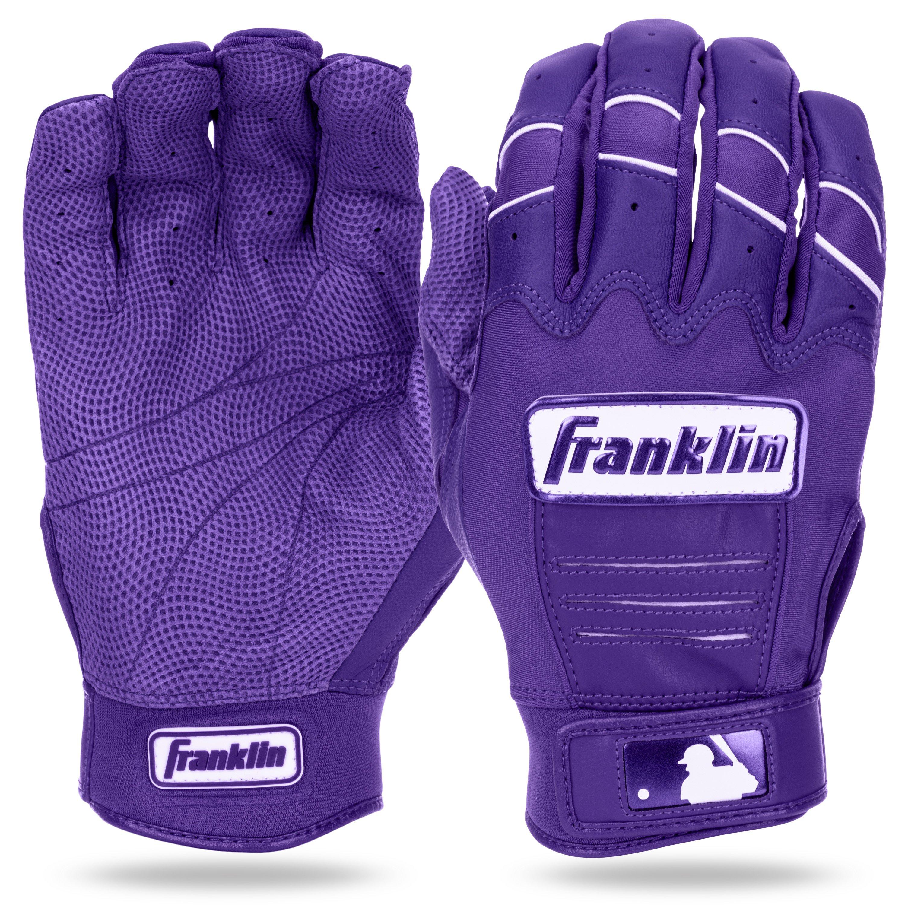 Franklin Sports CFX Pro Hi-Lite Batting Gloves - Purple - PURPLE Thumbnail View 1